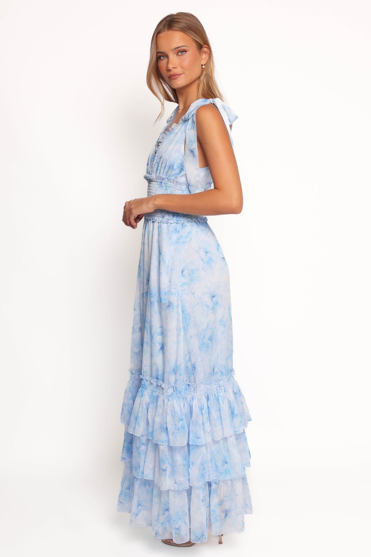 Fionna Maxi Dress in Blue Floral – view 6 of 9