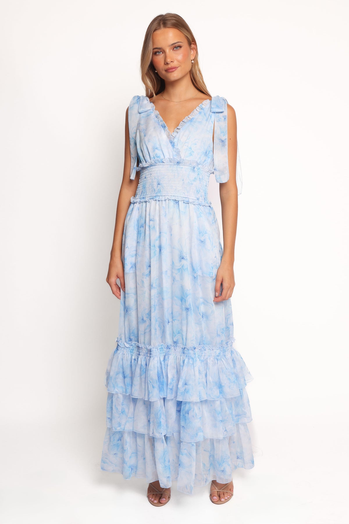 Fionna Maxi Dress in Blue Floral – view 5 of 9
