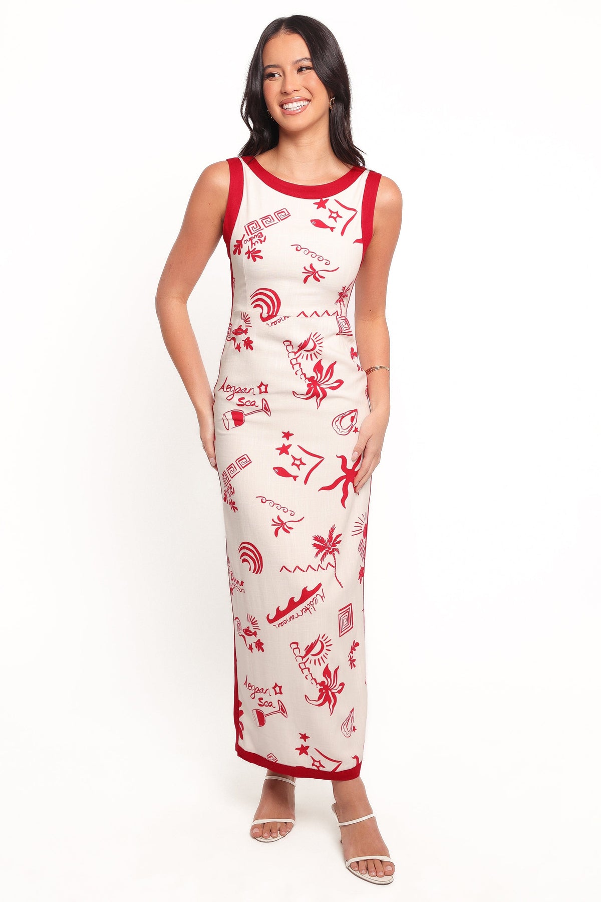 Fiori Maxi Dress in Red – view 2 of 8