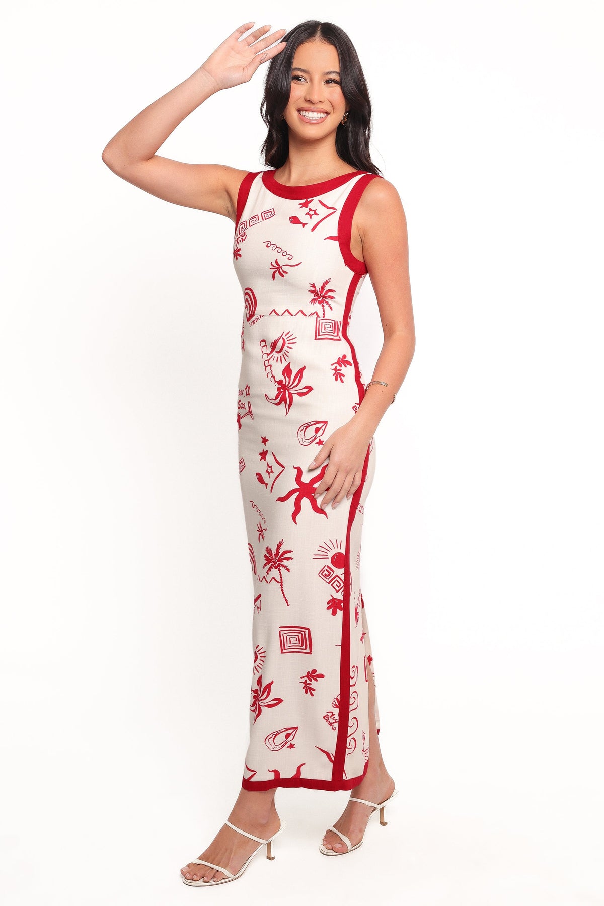 Fiori Maxi Dress in Red – view 4 of 8
