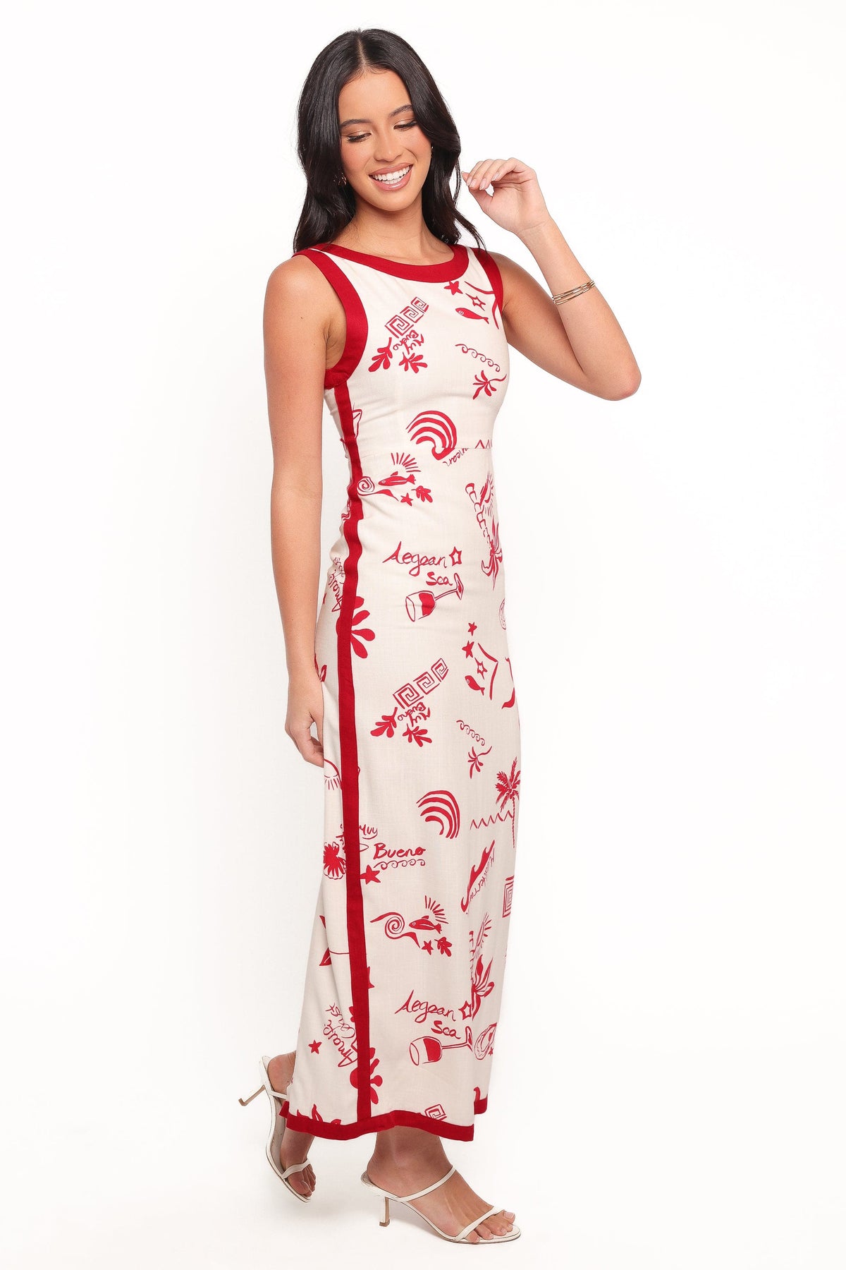 Fiori Maxi Dress in Red – view 6 of 8