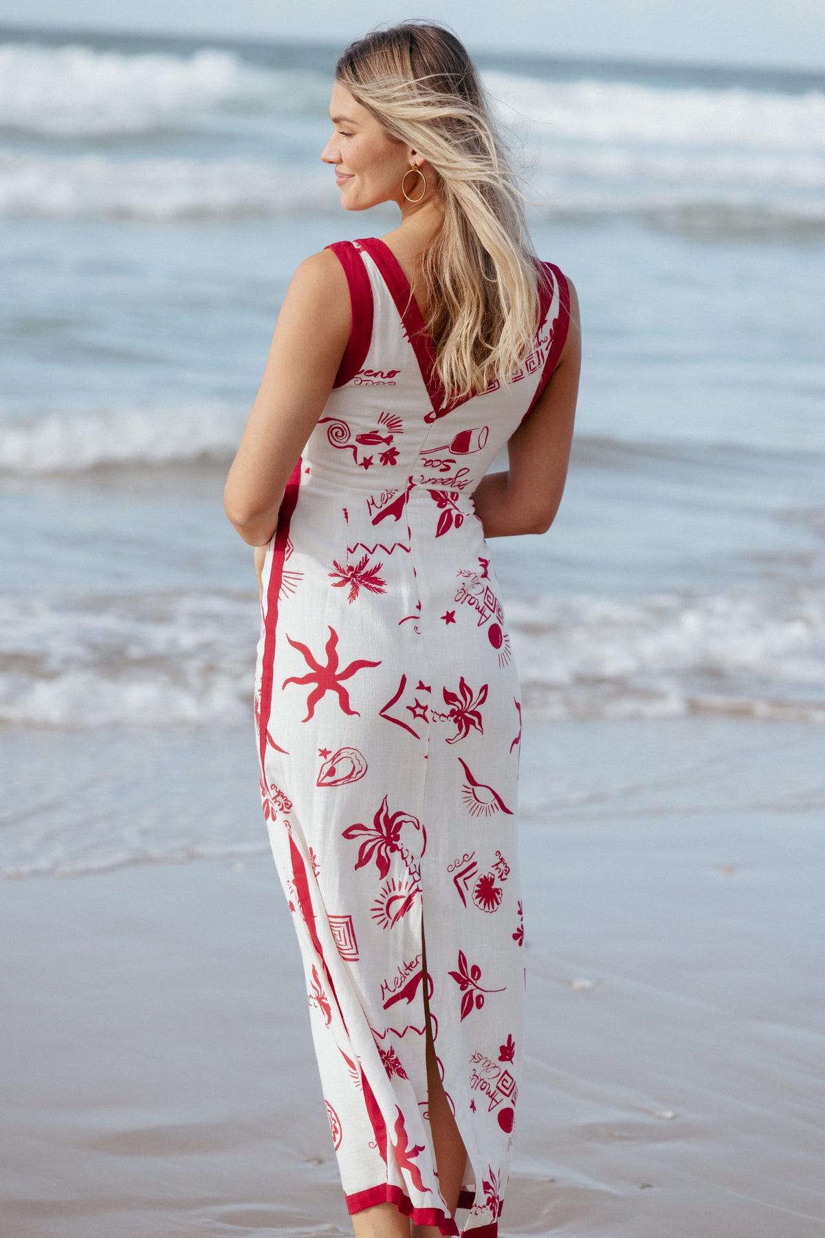 Fiori Maxi Dress in Red – view 8 of 8