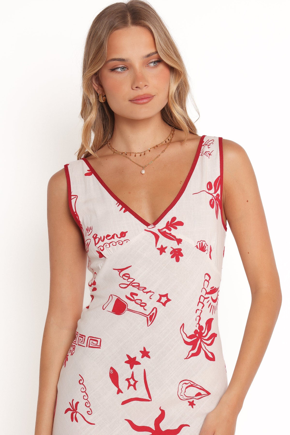Fleur Mini Dress in Red – view 7 of 9