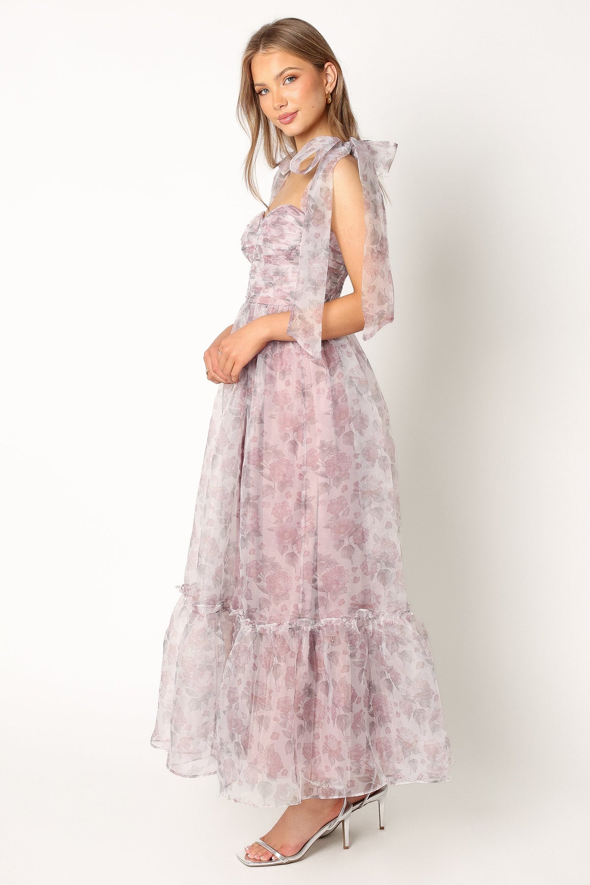 Floret Midi Dress in Dark Purple – view 2 of 10