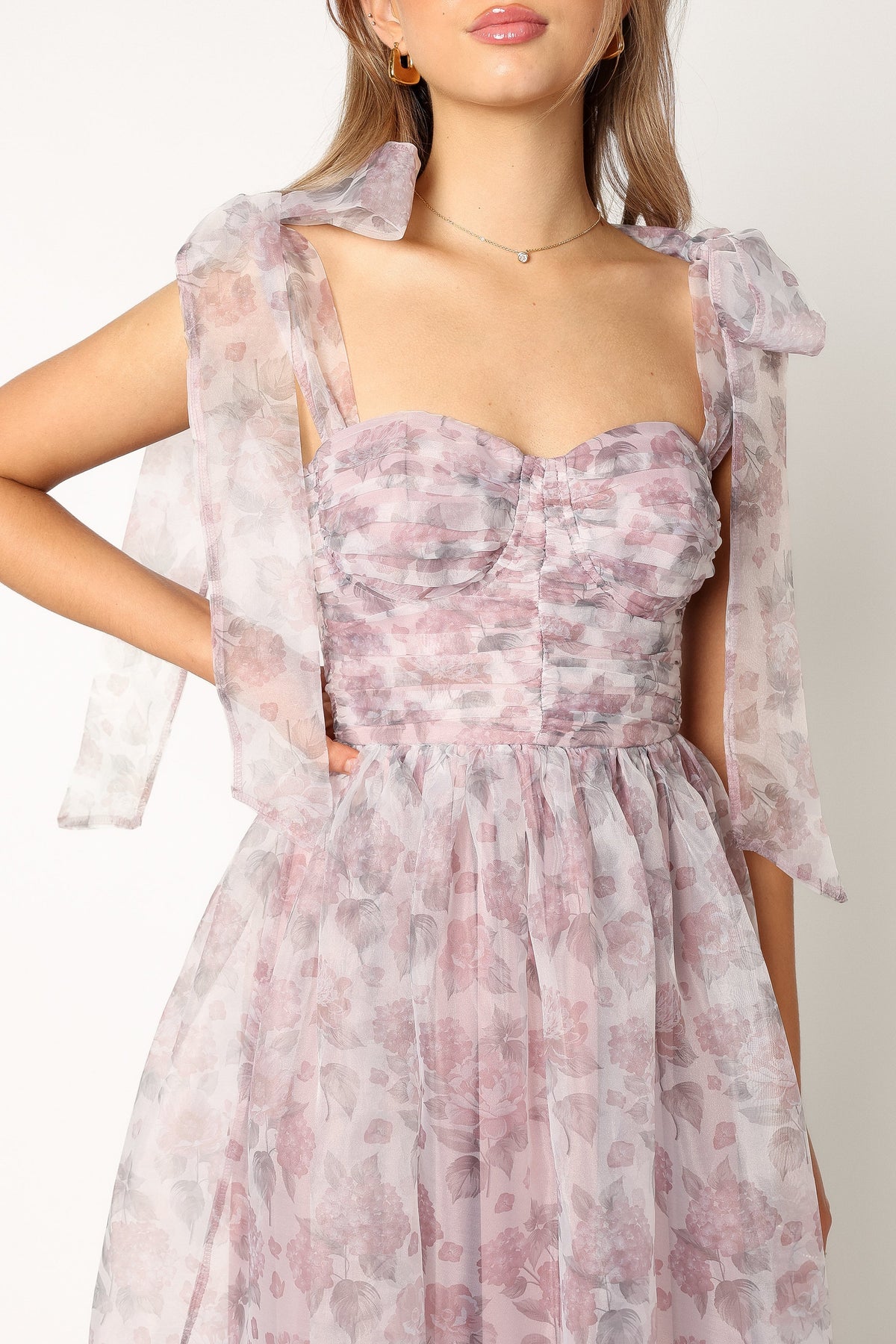 Floret Midi Dress in Dark Purple – view 6 of 10