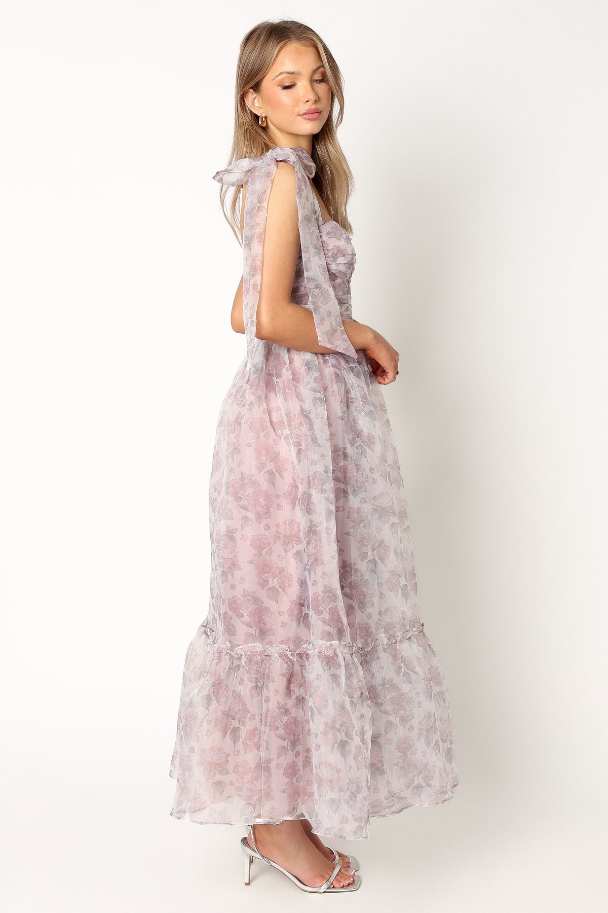 Floret Midi Dress in Dark Purple – view 7 of 10