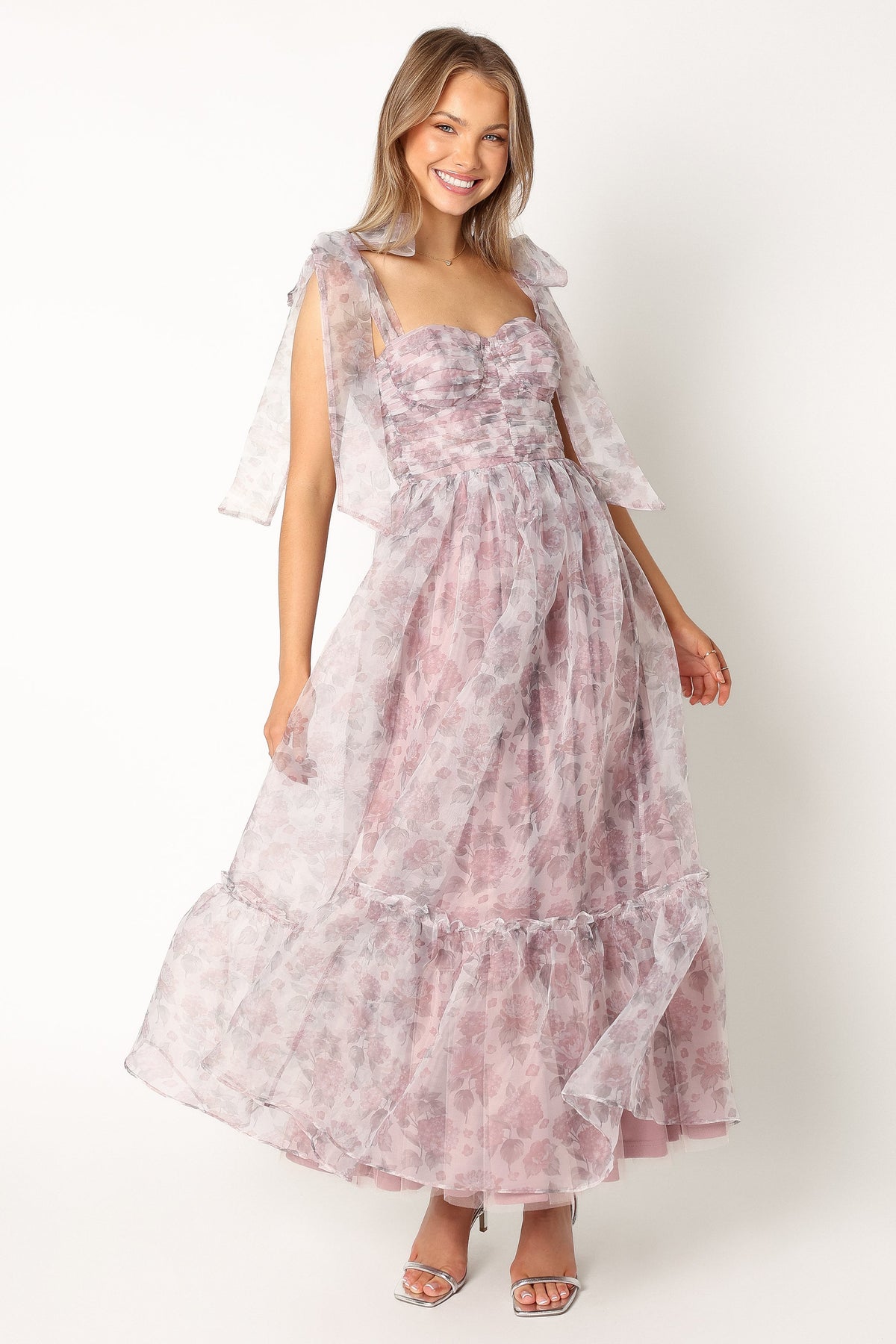 Floret Midi Dress in Dark Purple – view 8 of 10