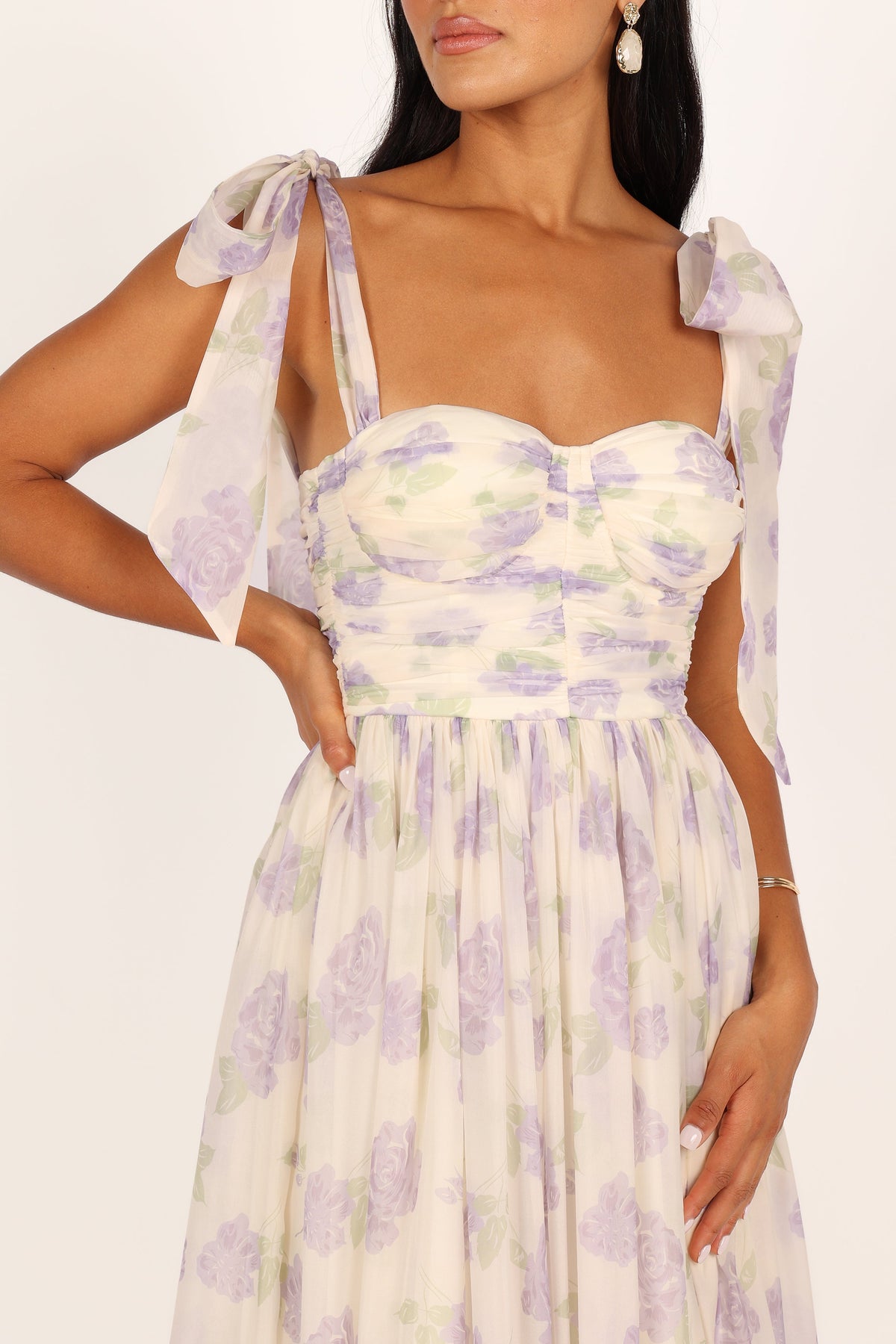 Floret Midi Dress in Lavender – view 5 of 11
