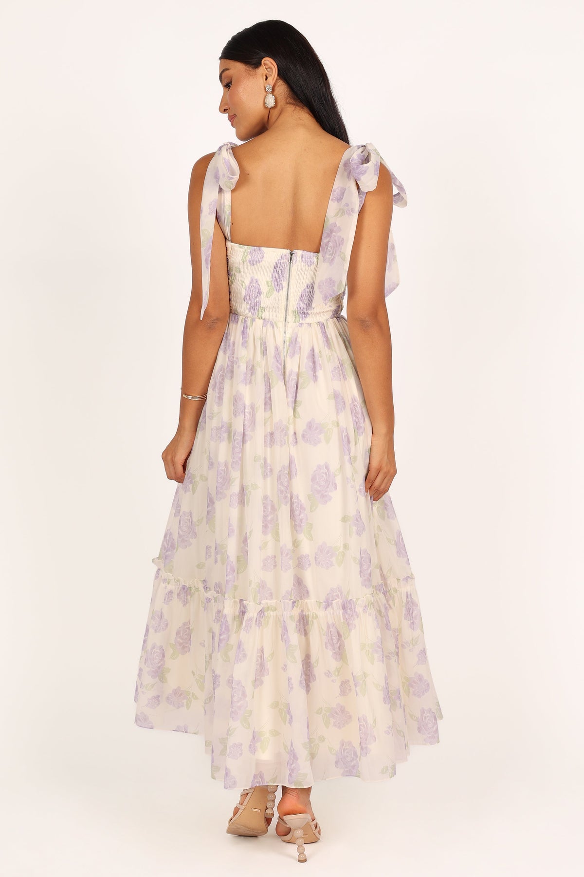 Floret Midi Dress in Lavender – view 9 of 11