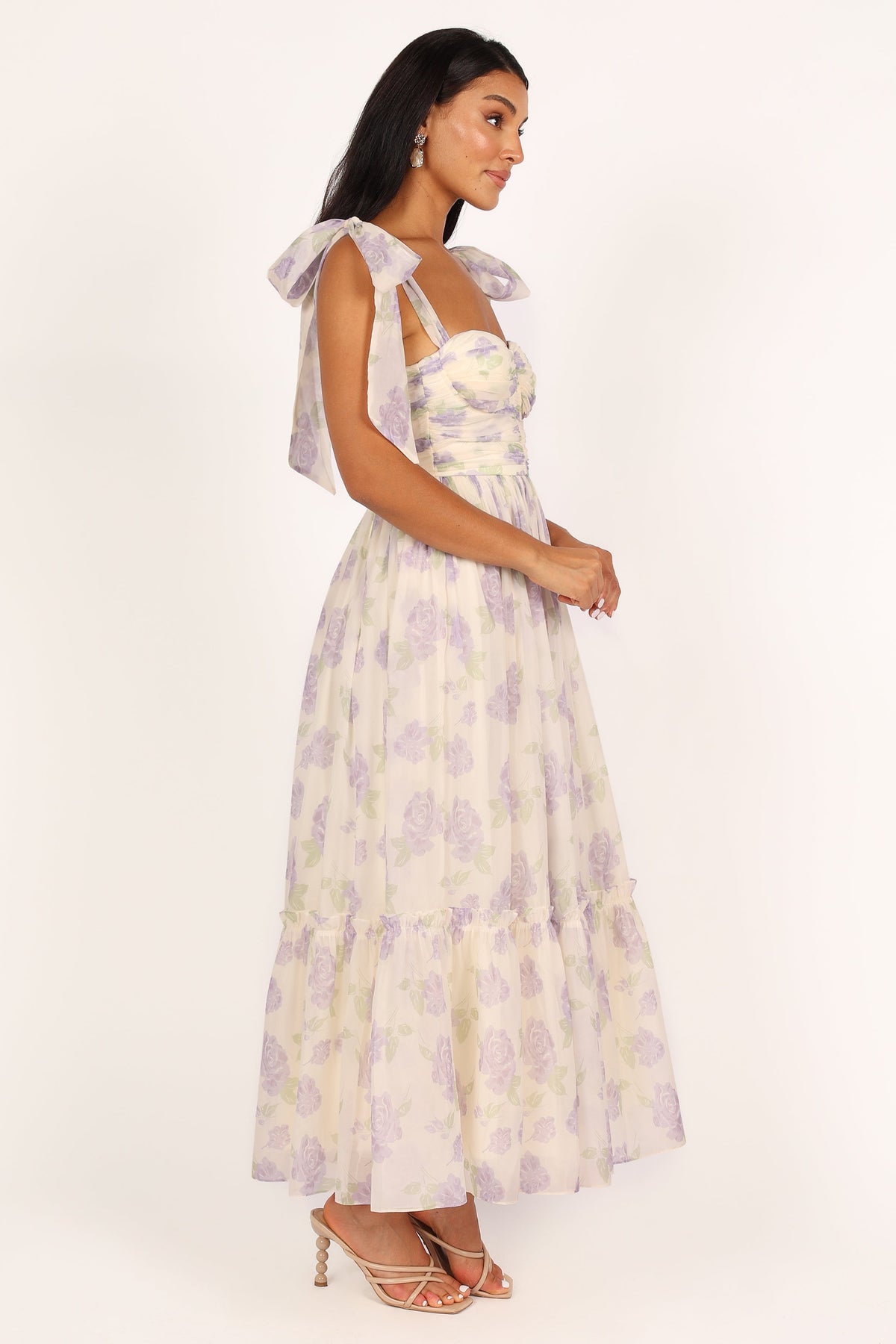 Floret Midi Dress in Lavender – view 10 of 11