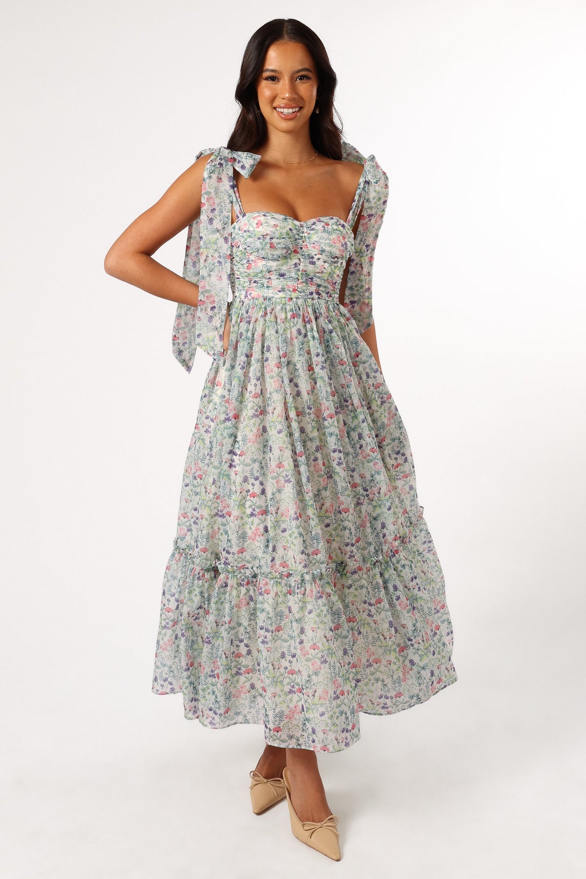 Floret Midi Dress in Multi – view 2 of 7