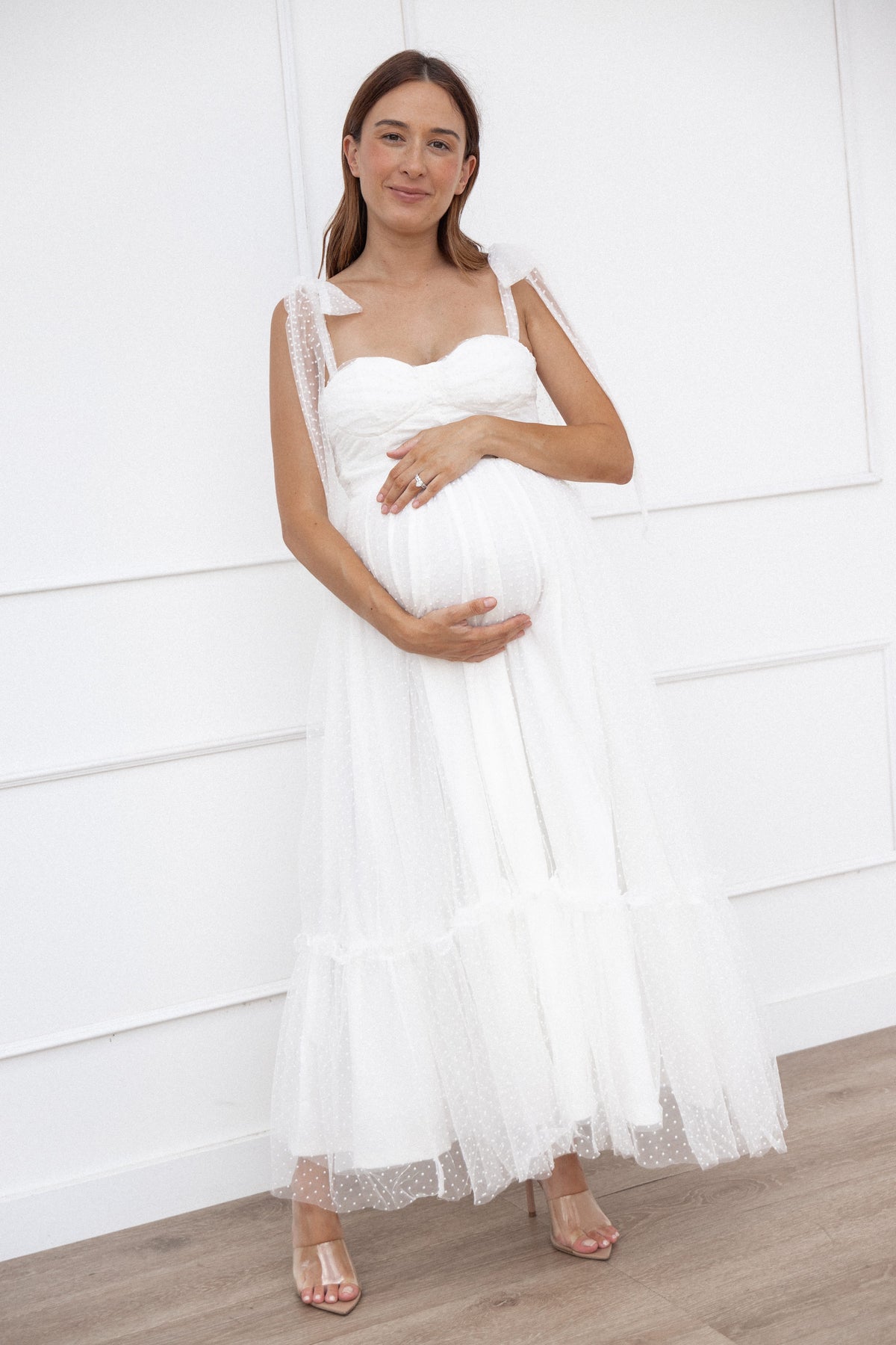 Floret Midi Dress in Off White – view 10 of 10