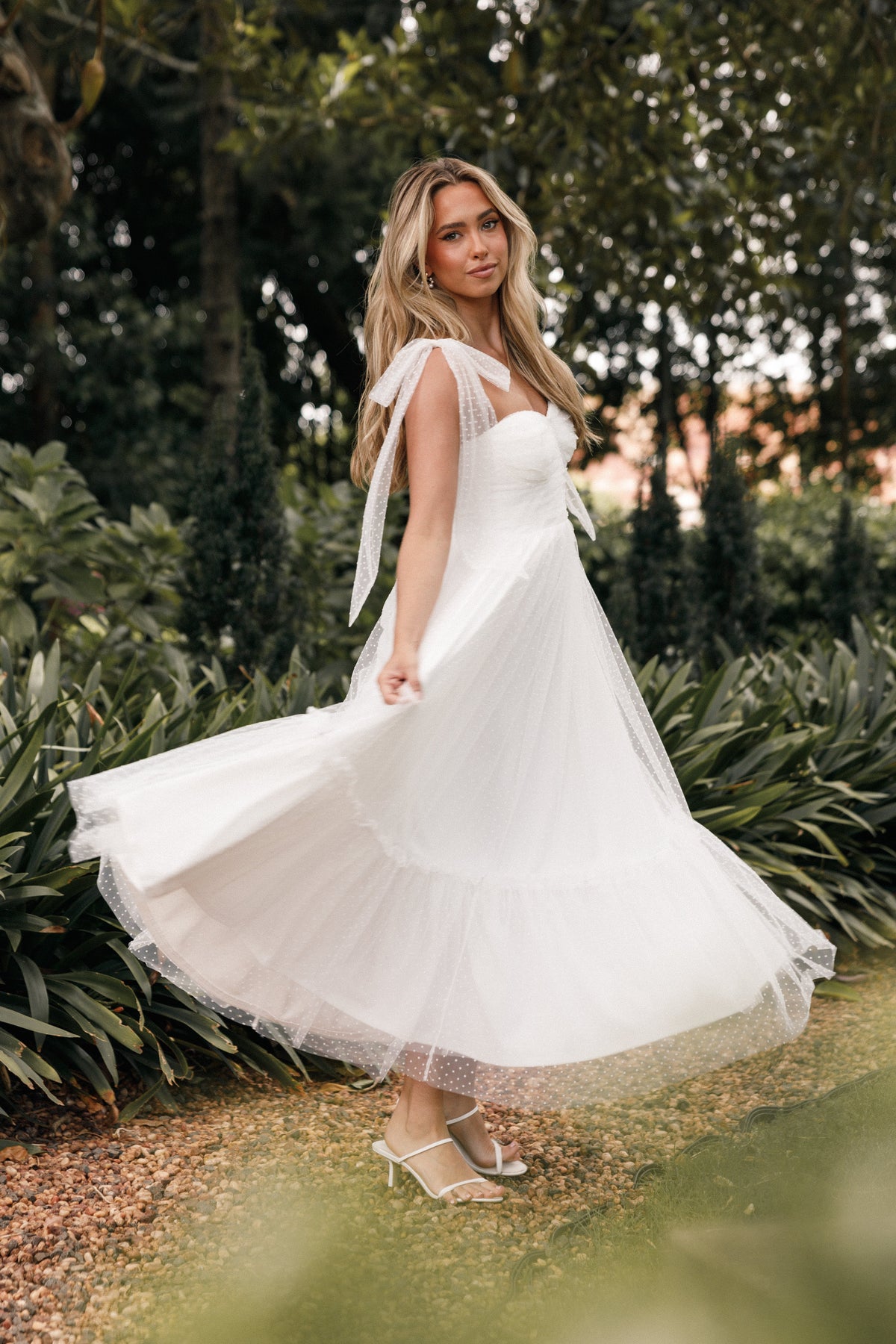Floret Midi Dress in Off White – view 1 of 10