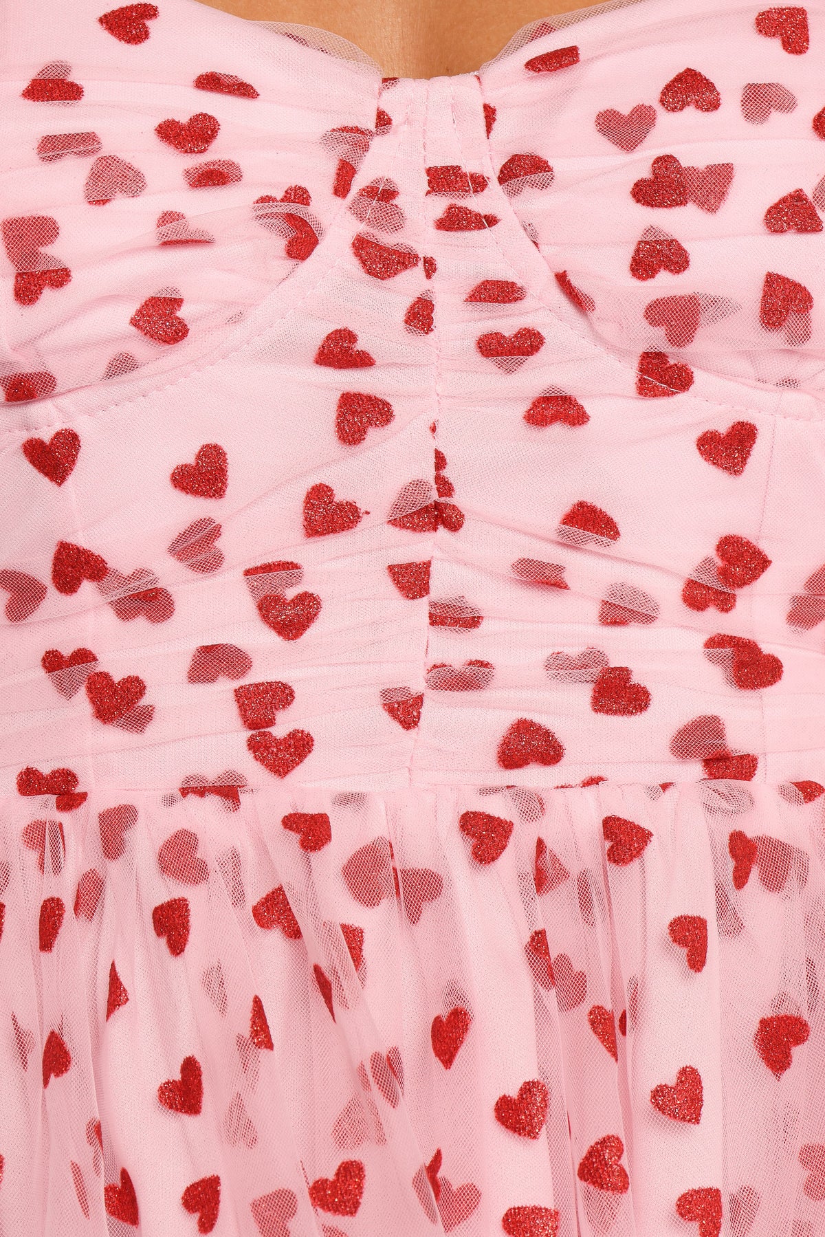 Floret Midi Dress in Red Hearts – view 7 of 7