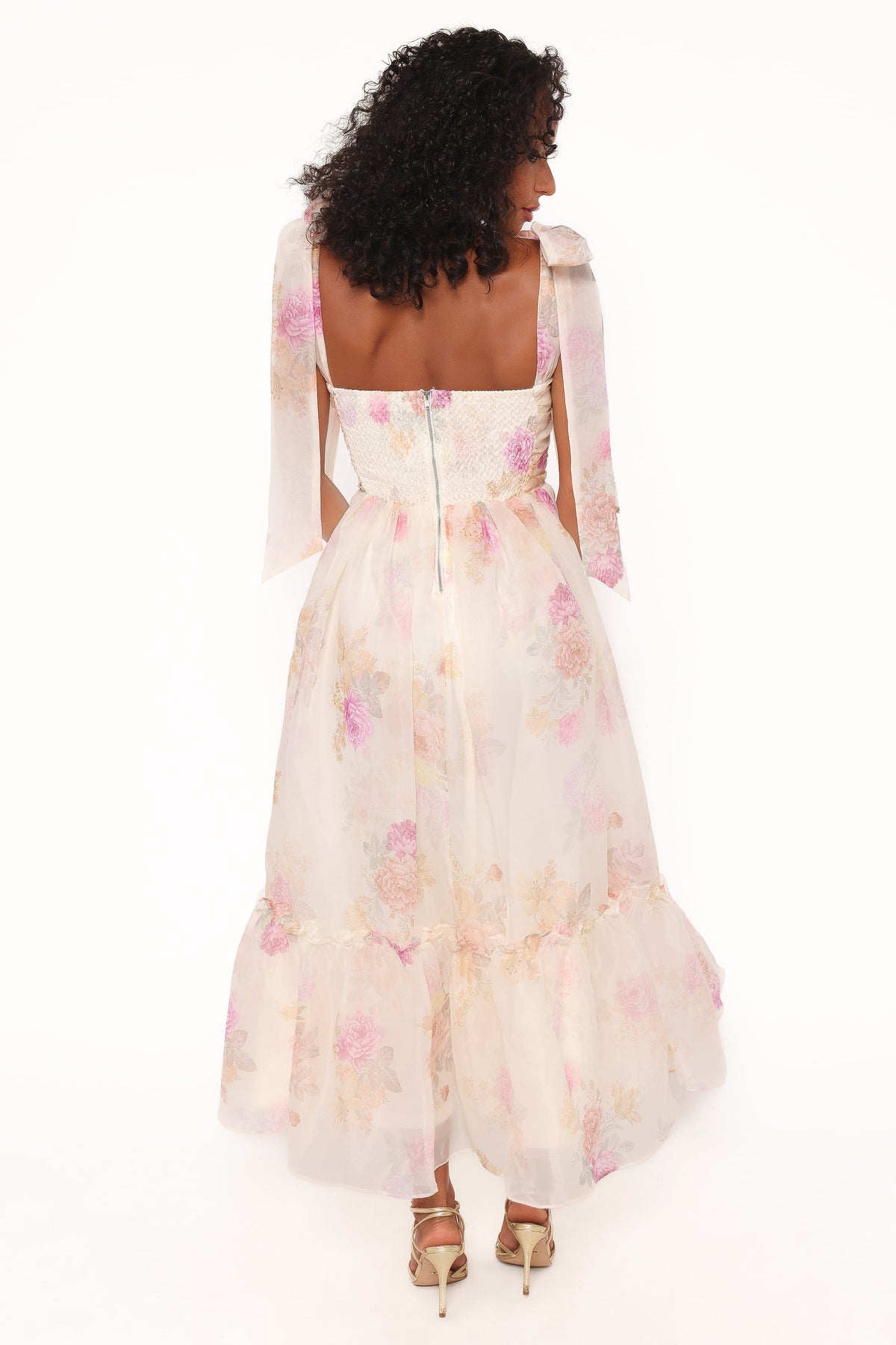 Floret Midi Dress in Yellow Floral – view 4 of 6