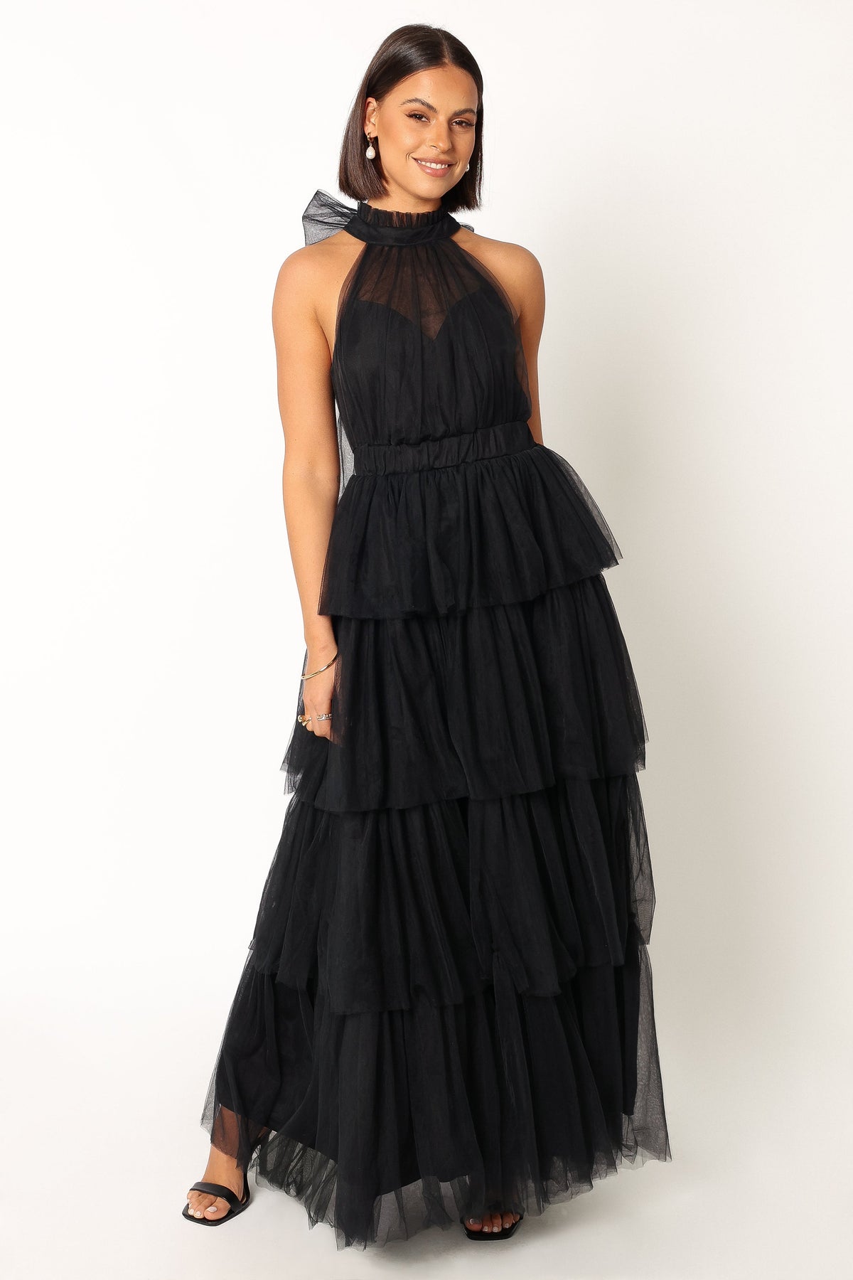 Frances Halterneck Maxi Dress in Black – view 6 of 8