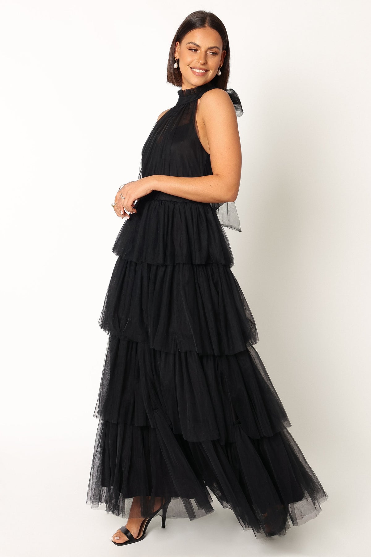 Frances Halterneck Maxi Dress in Black – view 5 of 8