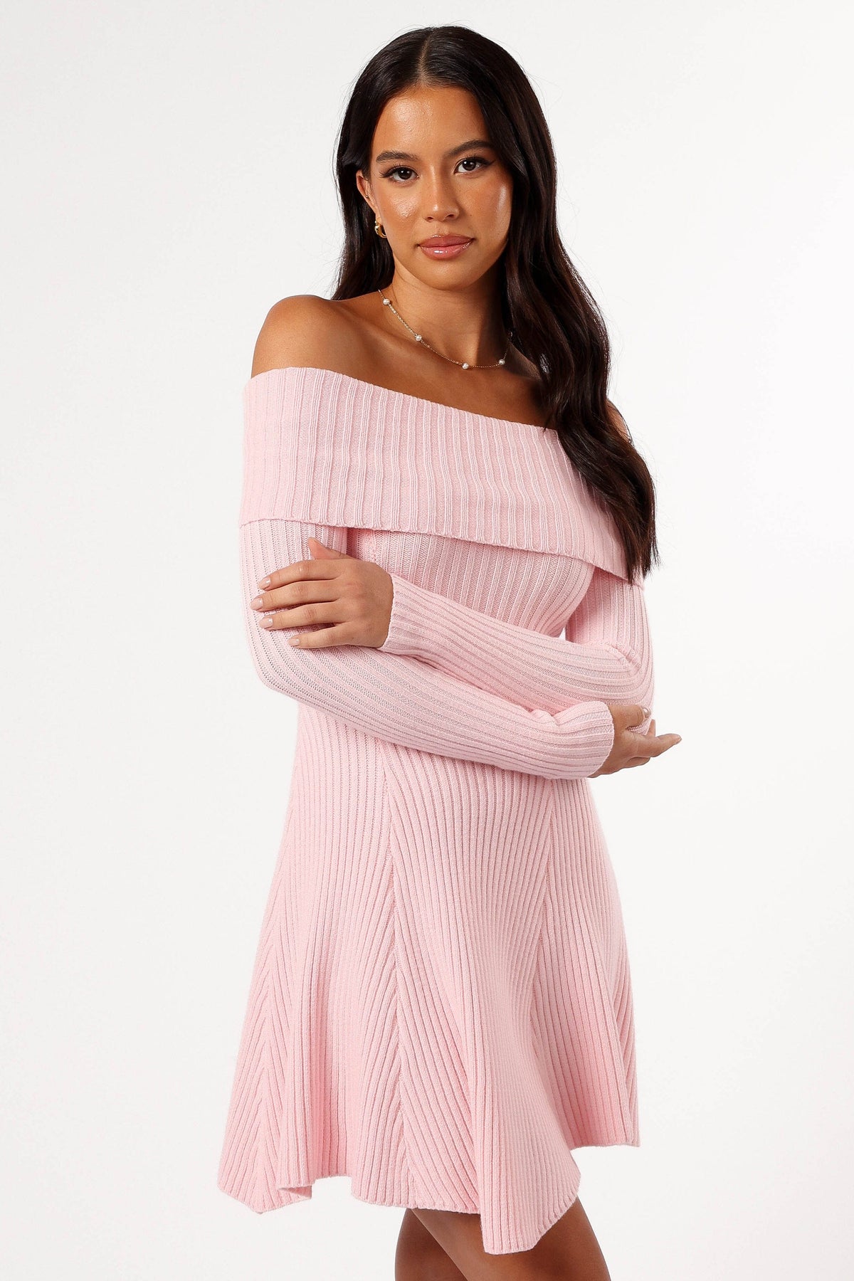 Francisco Long Sleeve Mini Dress in Pink – view 5 of 7