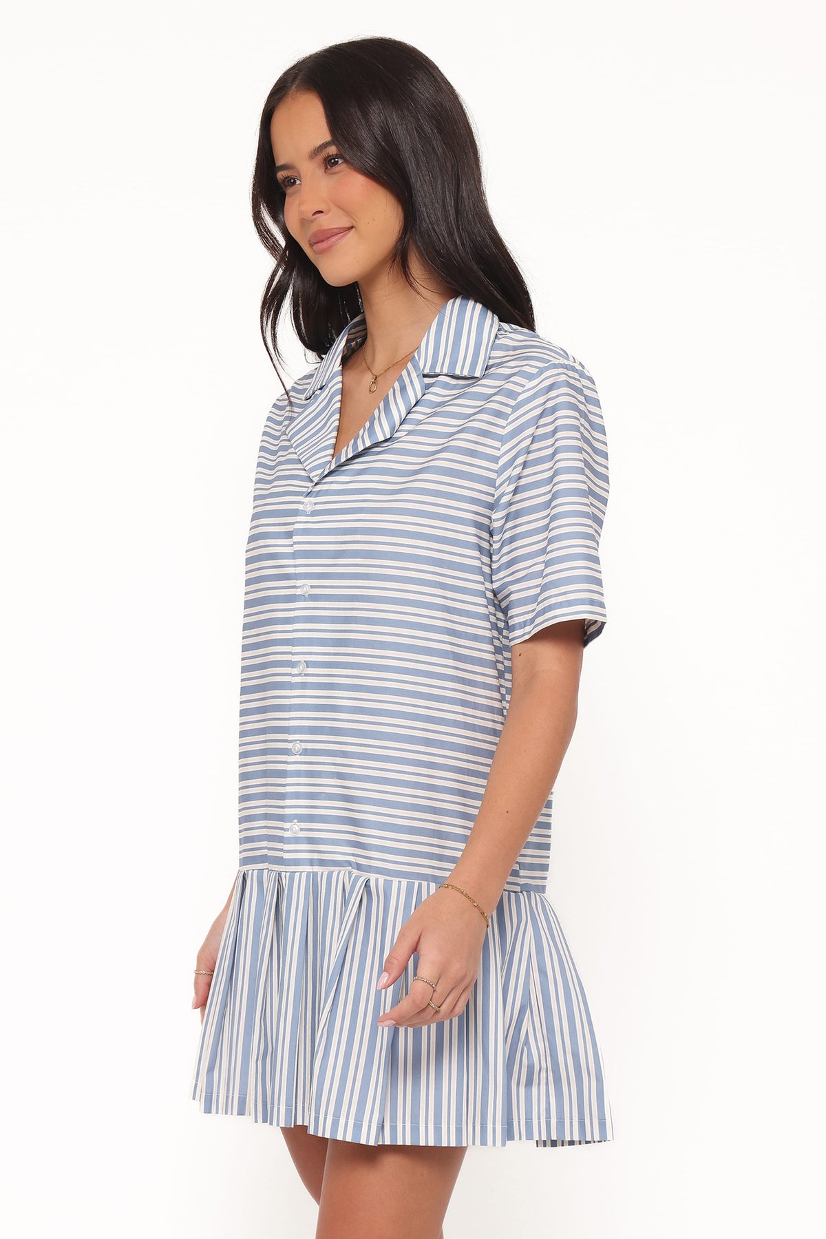 Fraser Mini Dress in Blue Stripe – view 4 of 8