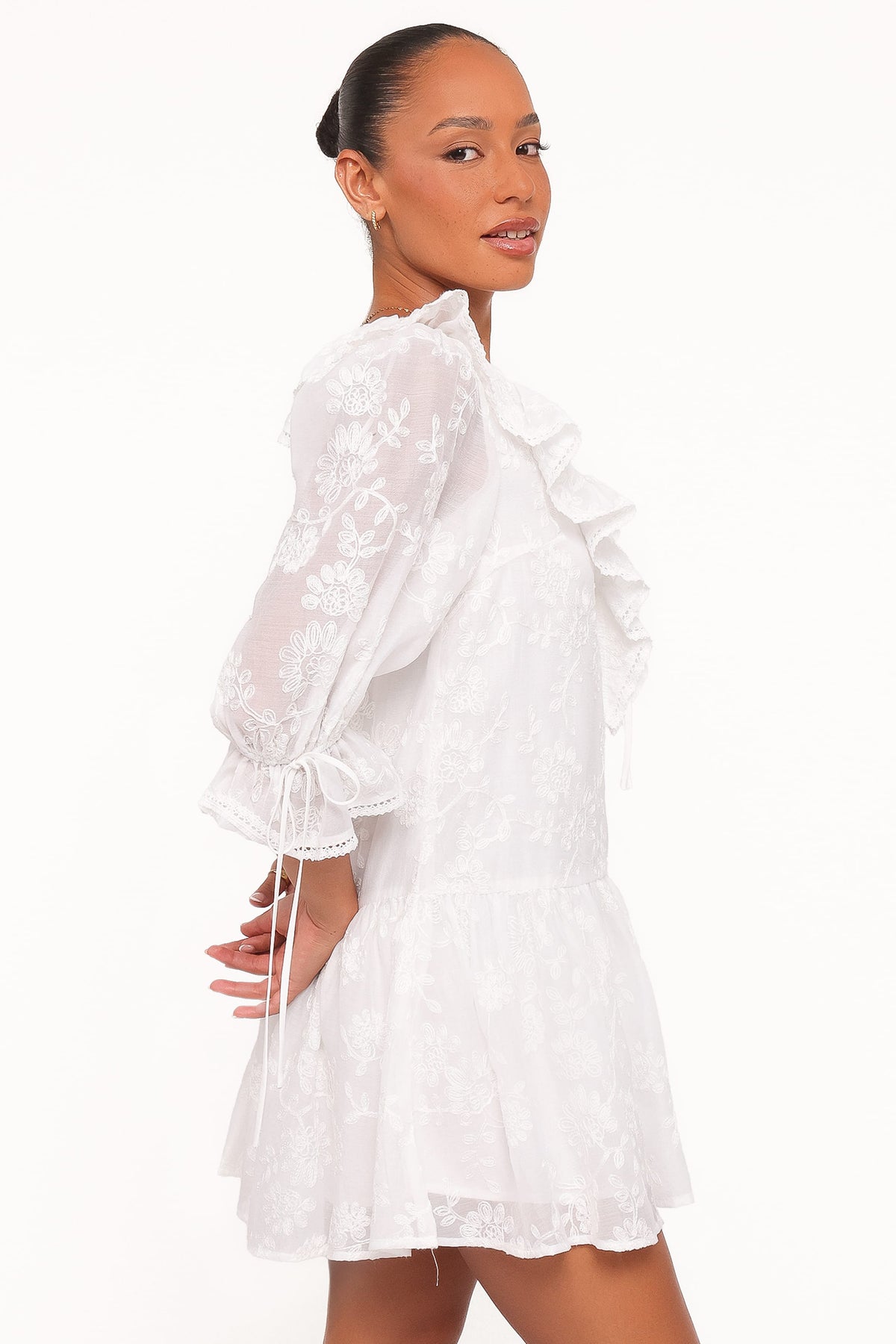 Frenchy Mini Dress in White – view 3 of 7