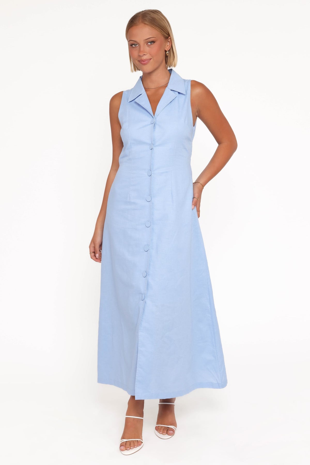 Galia Midi Dress in Blue – view 5 of 6