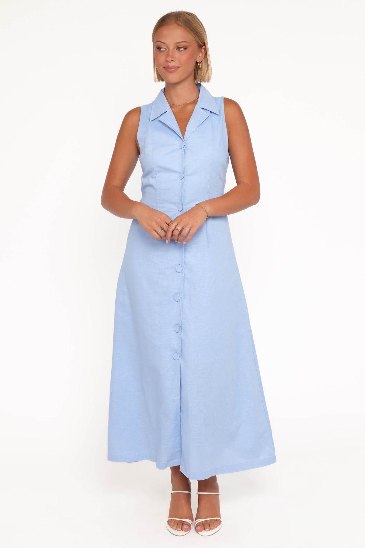 Galia Midi Dress in Blue – view 1 of 6