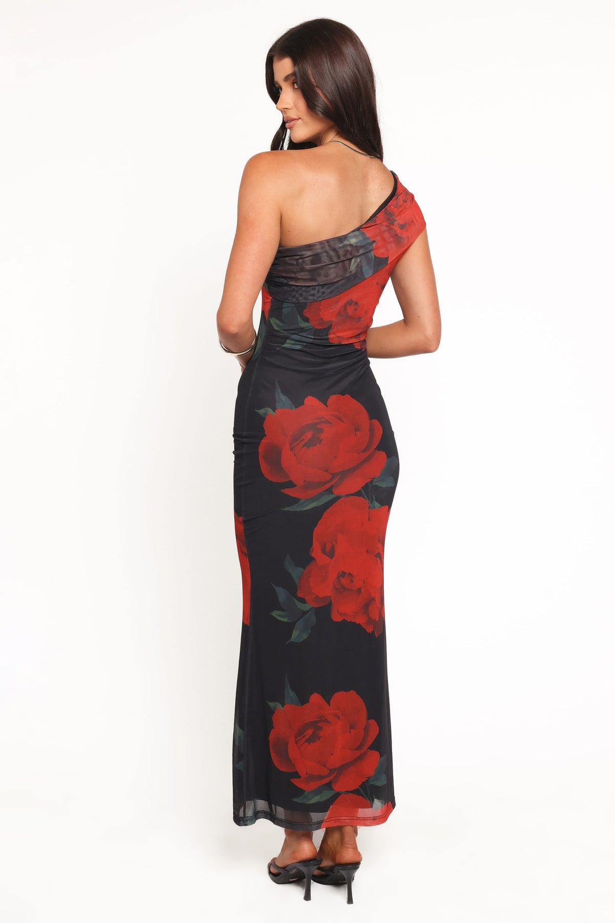 Gerri Off Shoulder Maxi Dress in Black Floral – view 4 of 5