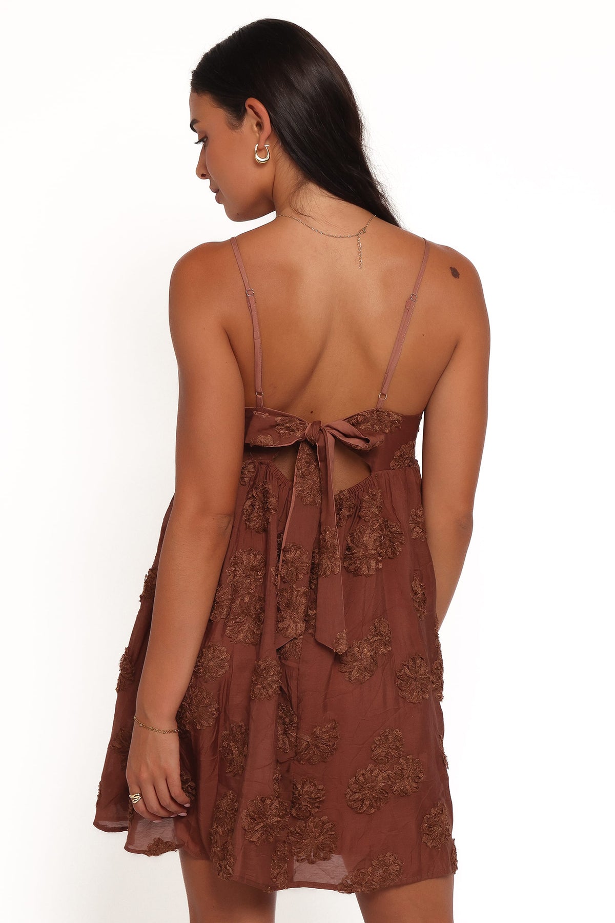 Giana Mini Dress in Brown – view 4 of 6