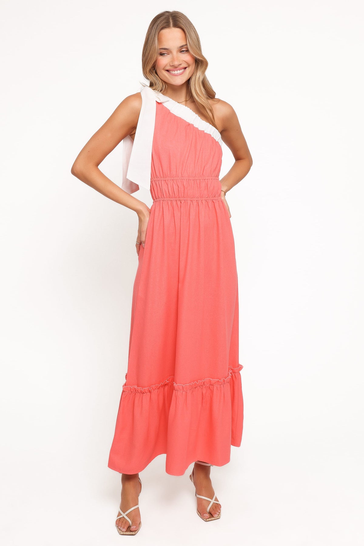 Gilda Maxi Dress in Coral – view 6 of 7