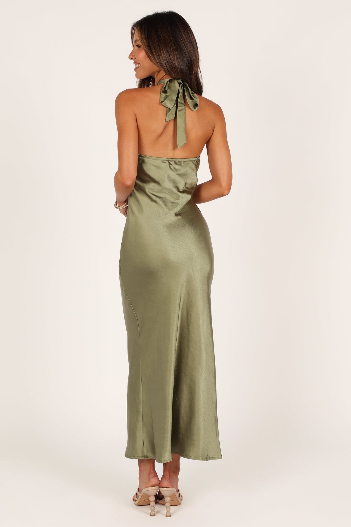 Grasie Midi Dress in Olive – view 6 of 8