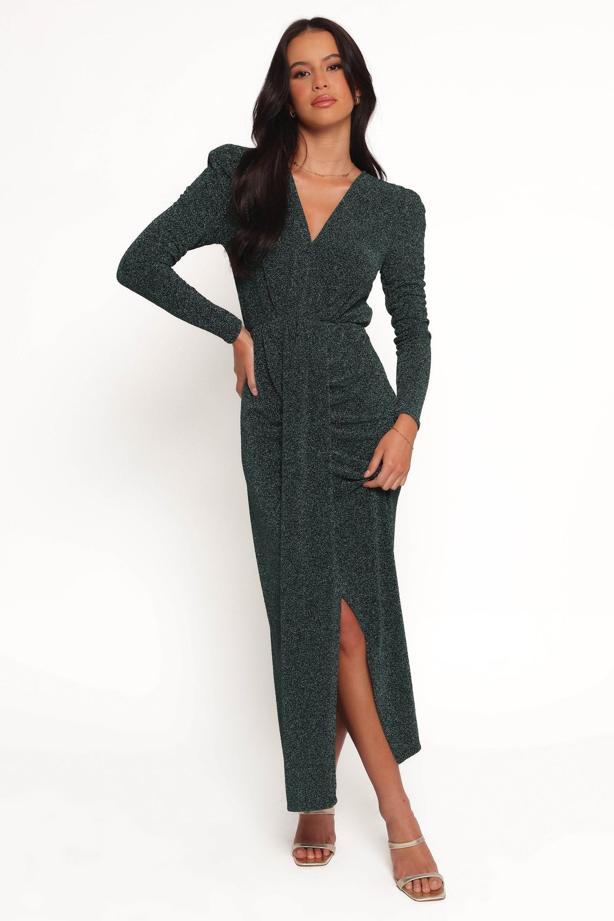 Grayson Maxi Dress in Emerald – view 2 of 9