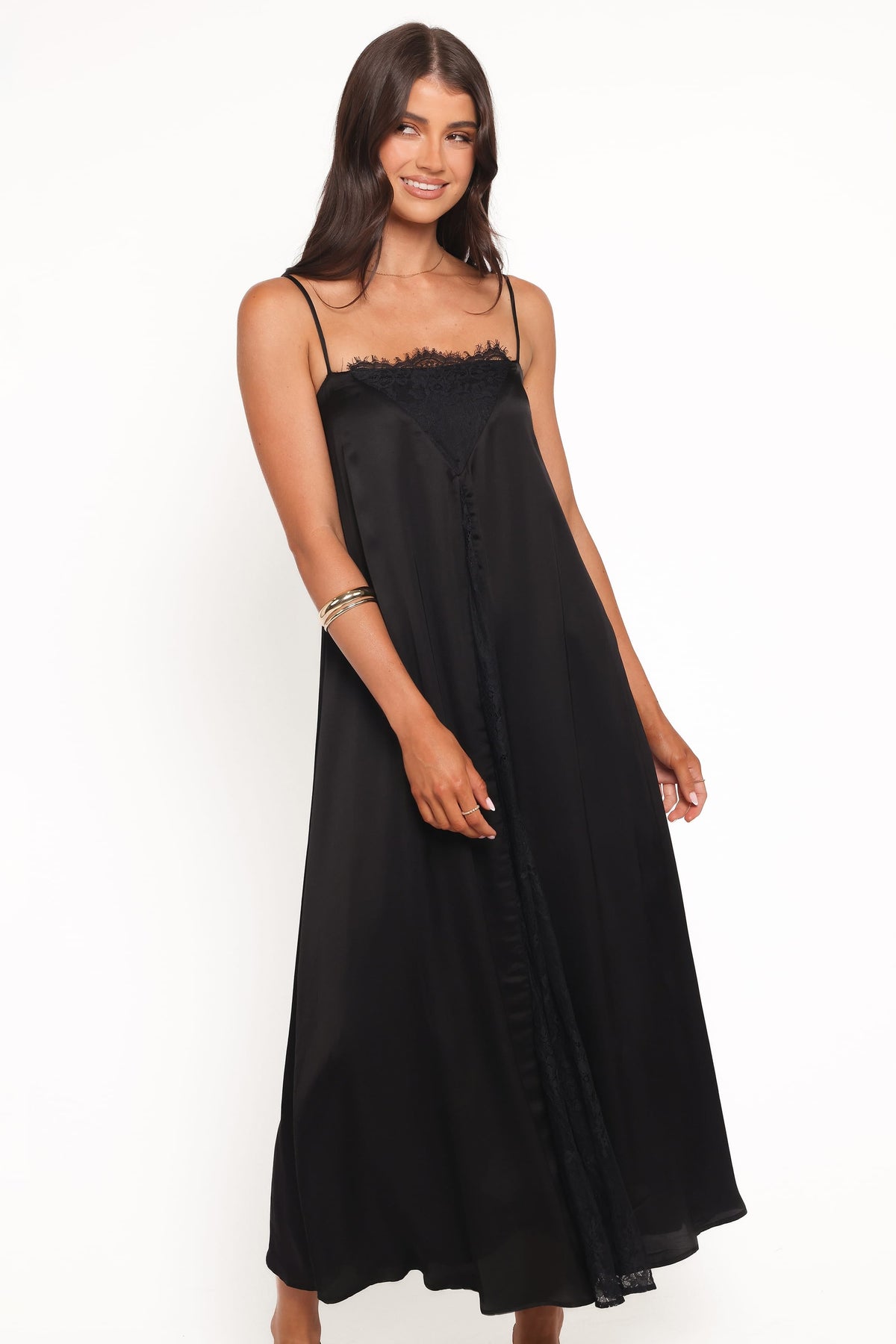 Halsey Midi Dress in Black – view 1 of 6