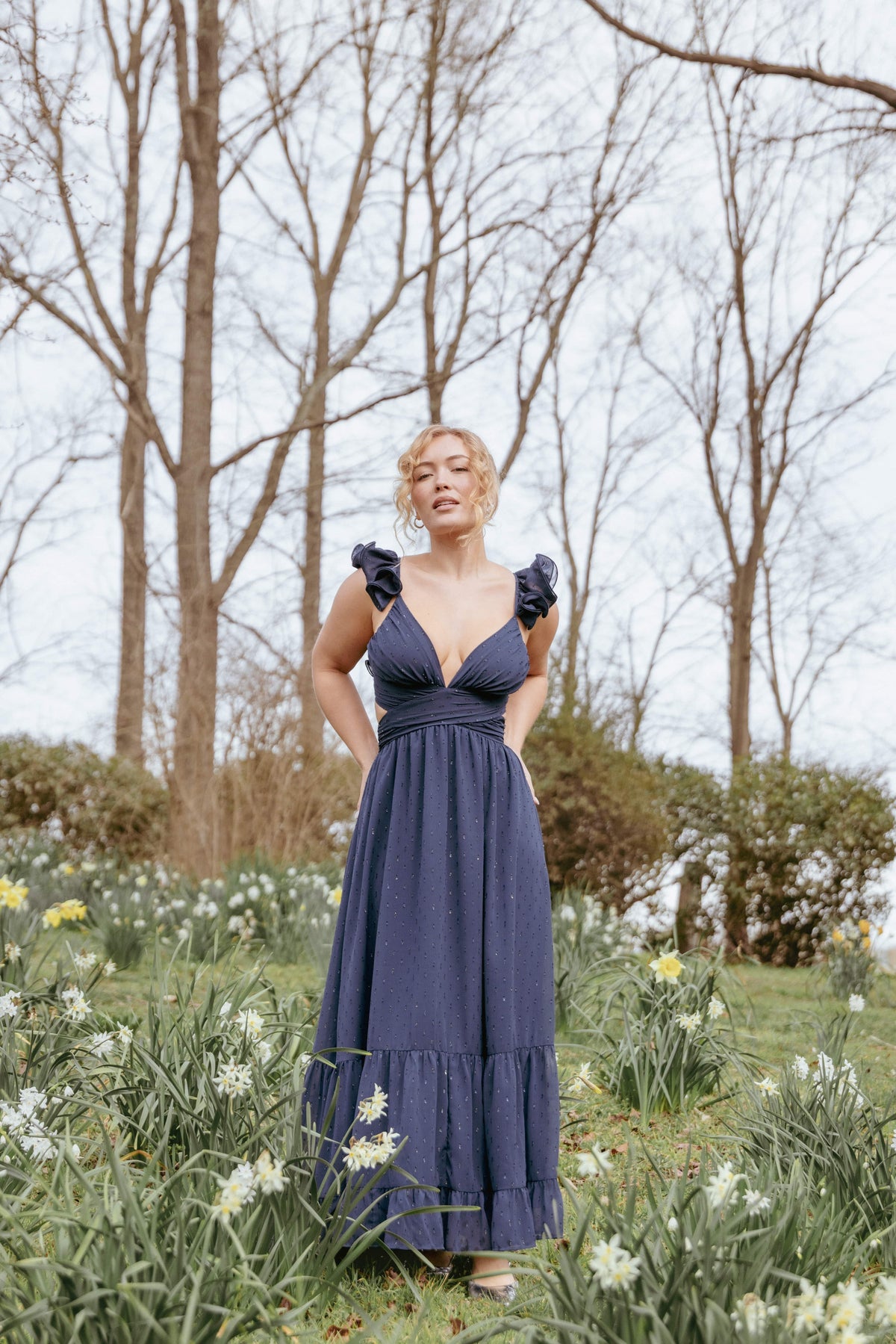 Harmony Maxi Dress in Navy – view 1 of 9