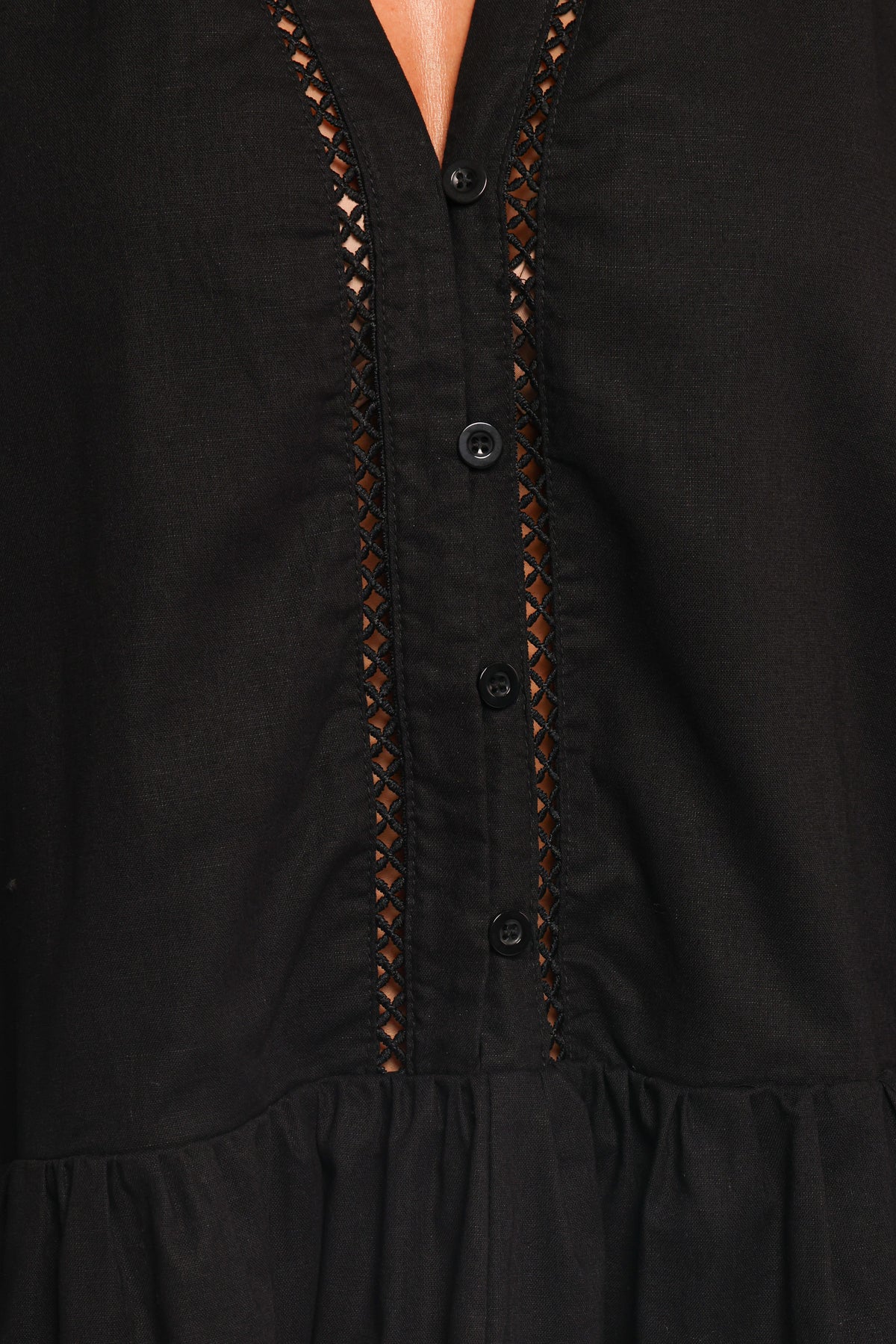 Hart Long Sleeve Mini Dress in Black – view 6 of 6