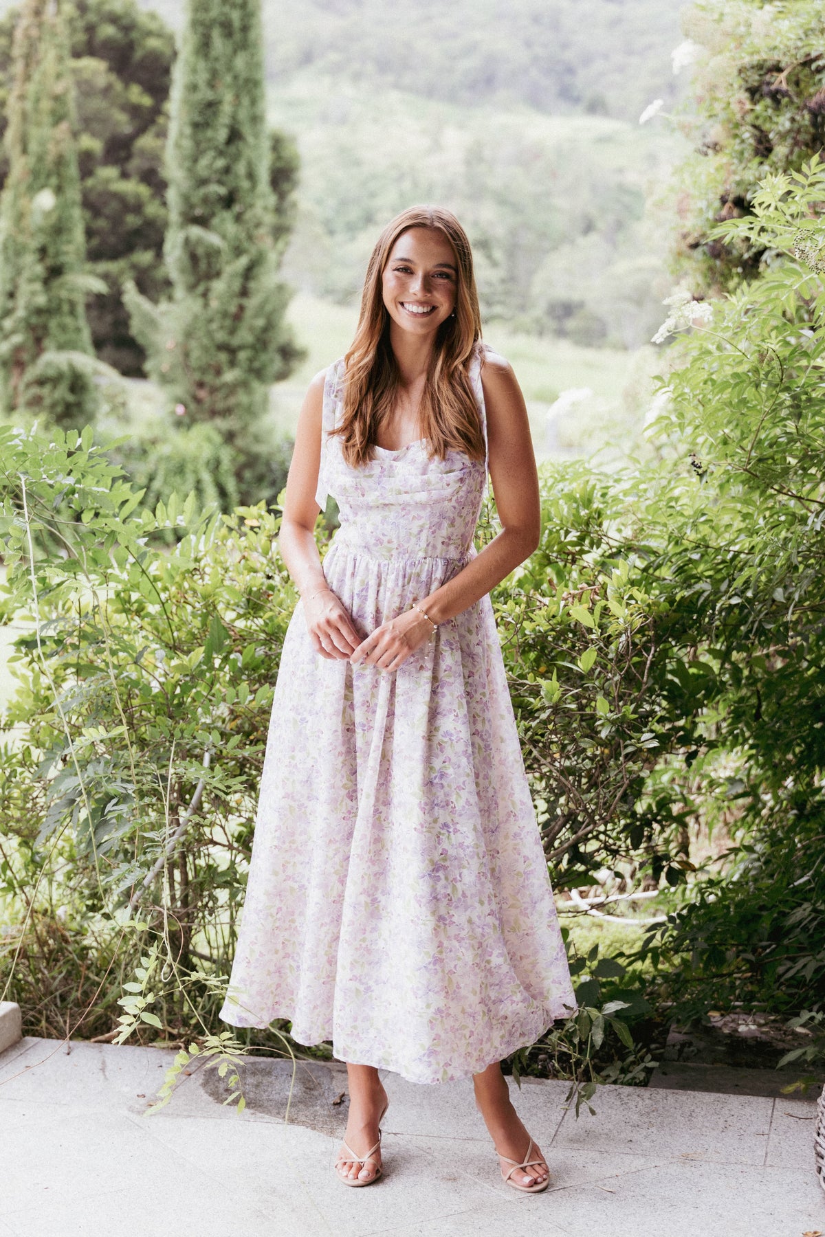 Hayden Maxi Dress in Purple Floral – view 1 of 7