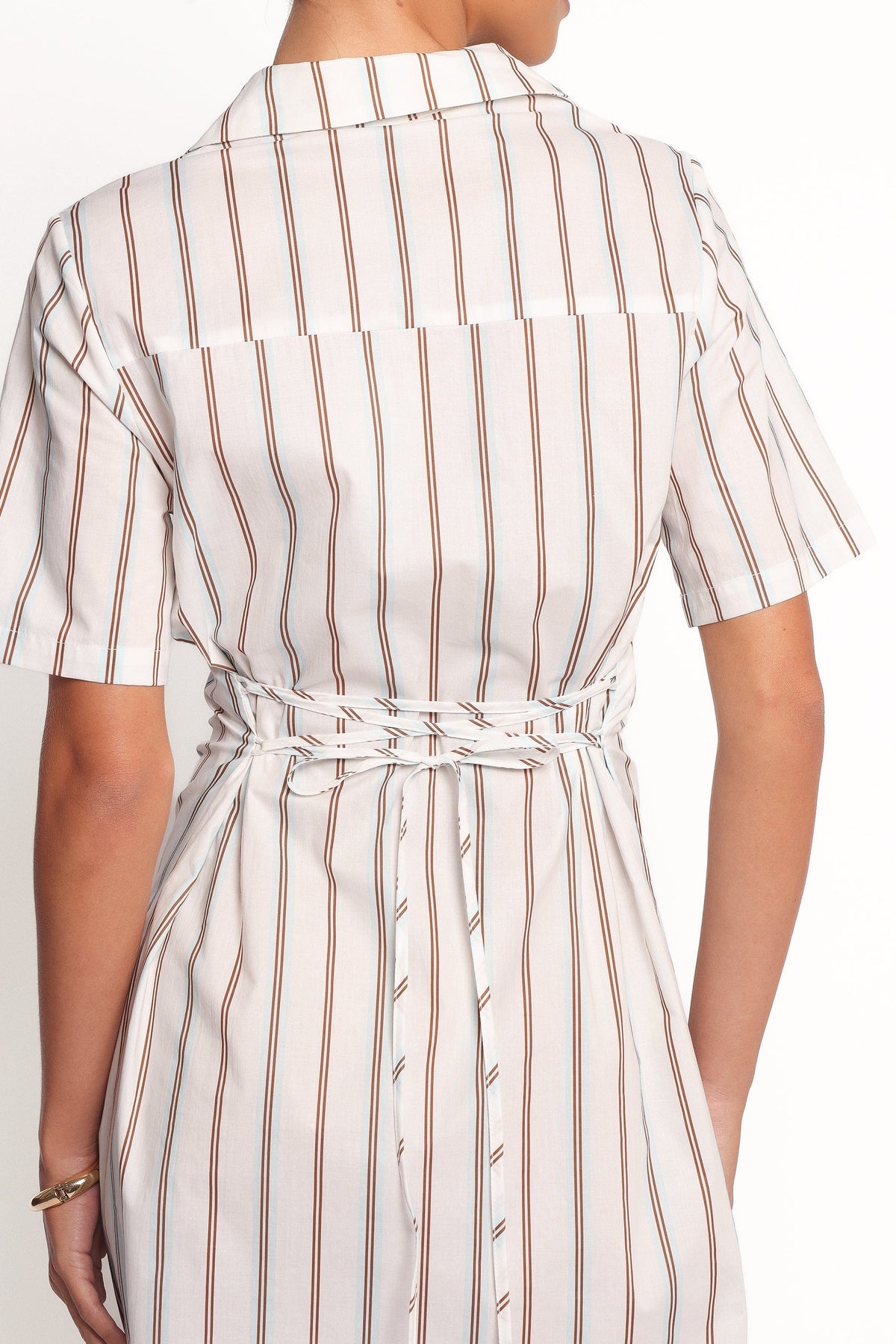 Hayes Mini Dress in Blue Stripe – view 6 of 9