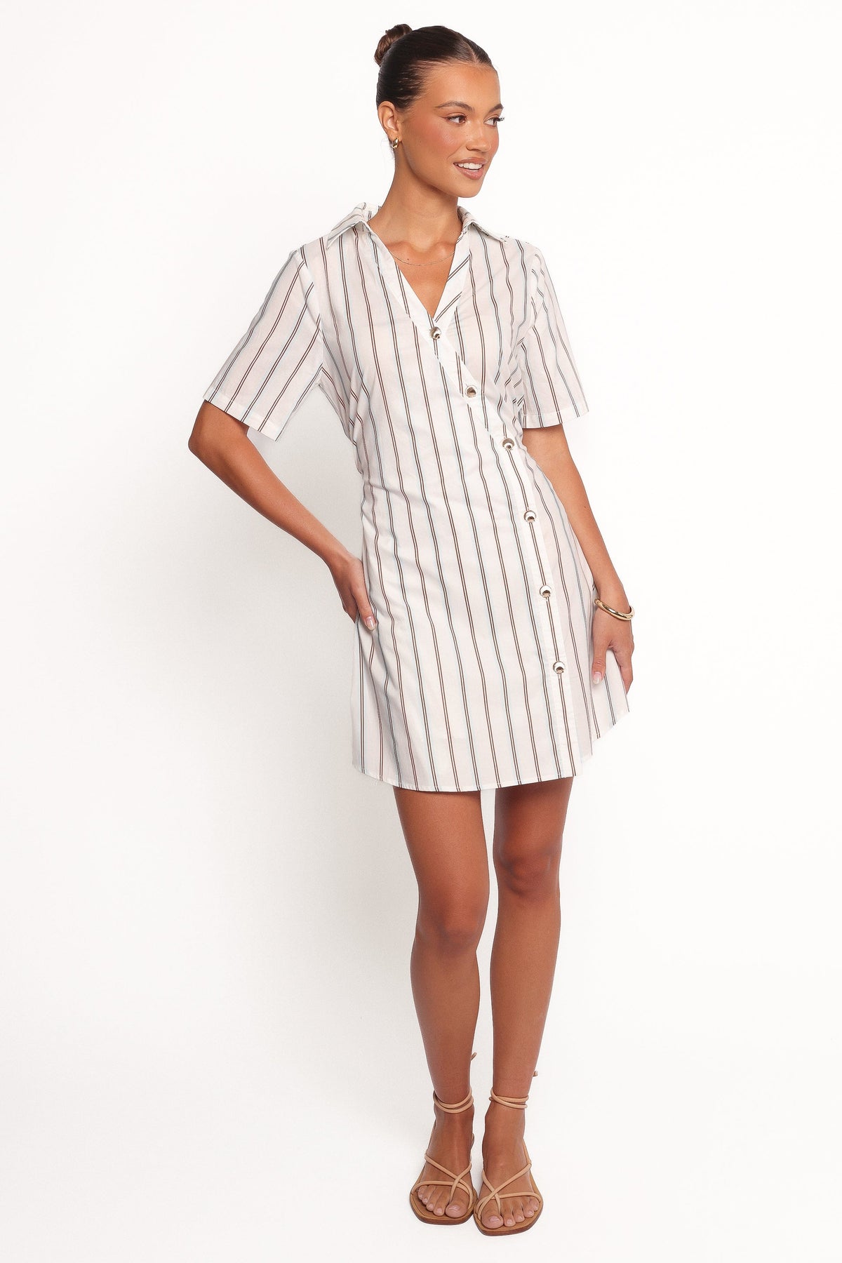 Hayes Mini Dress in Blue Stripe – view 5 of 9