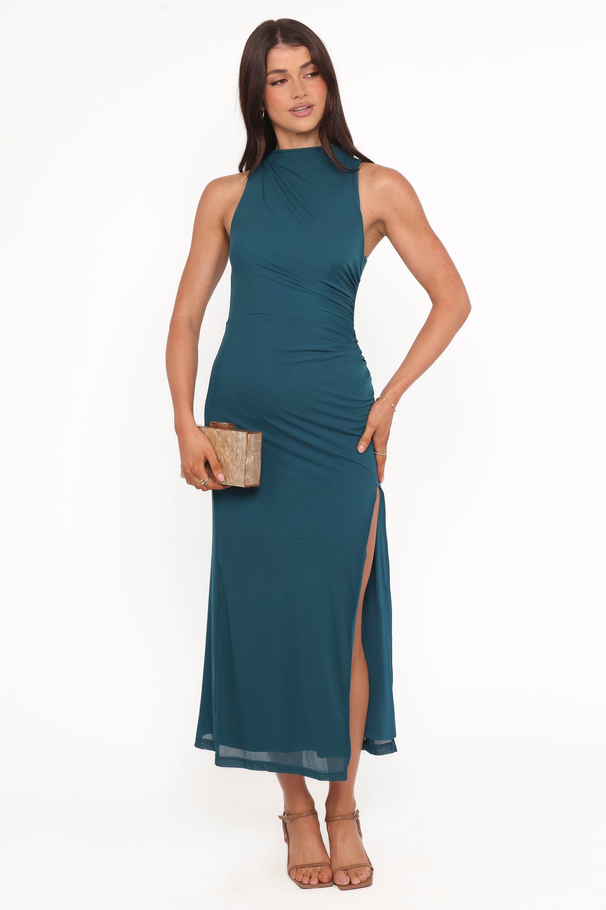 Hayven Midi Dress in Teal – view 1 of 6