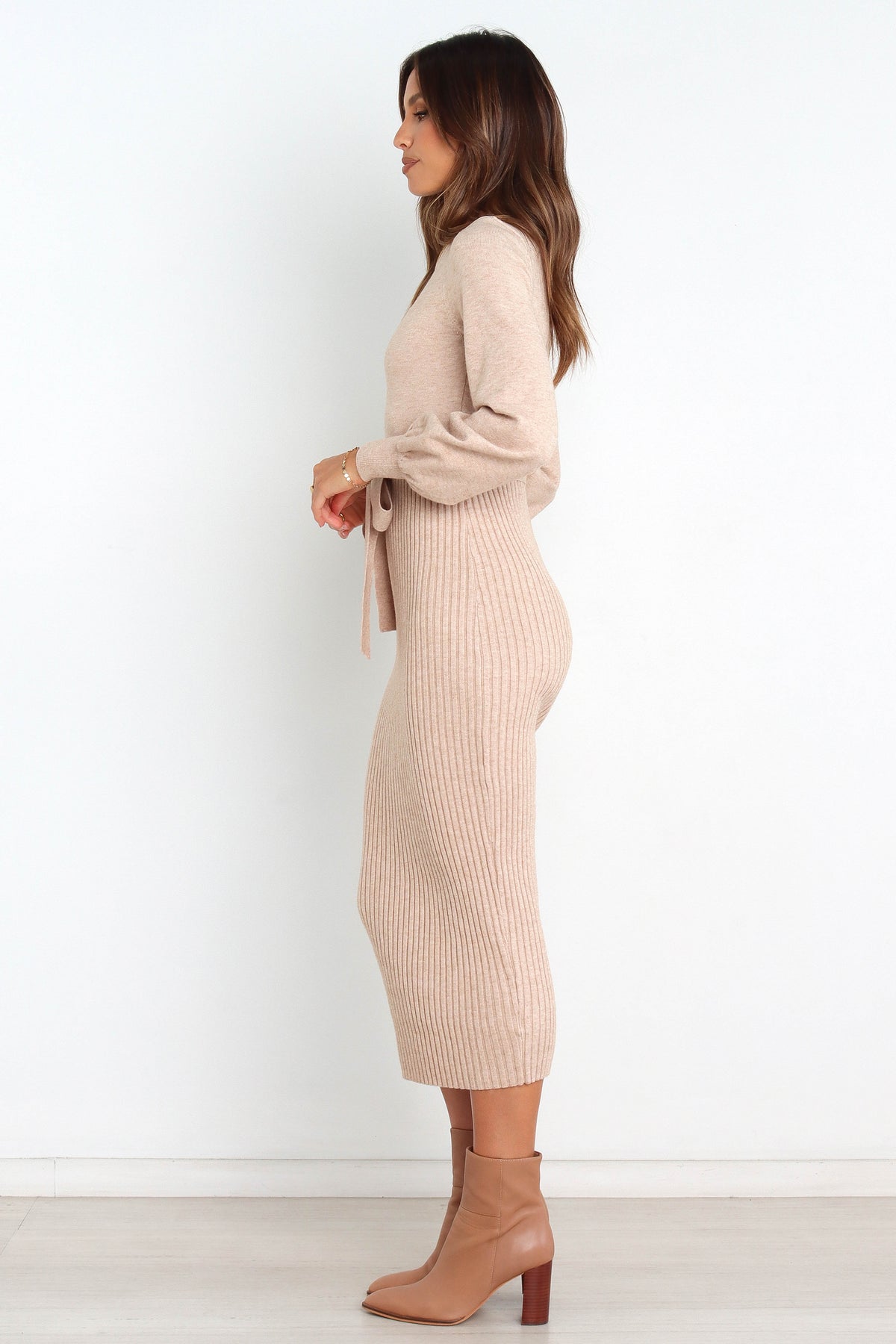 Helena Dress in Beige – view 5 of 10