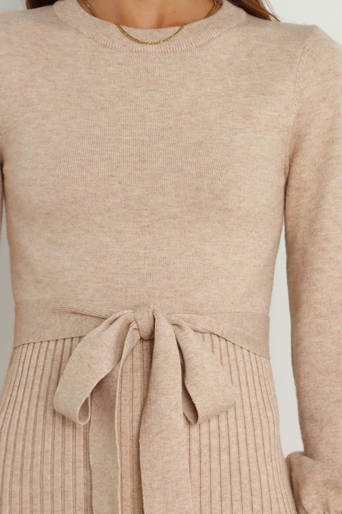 Helena Dress in Beige – view 9 of 10