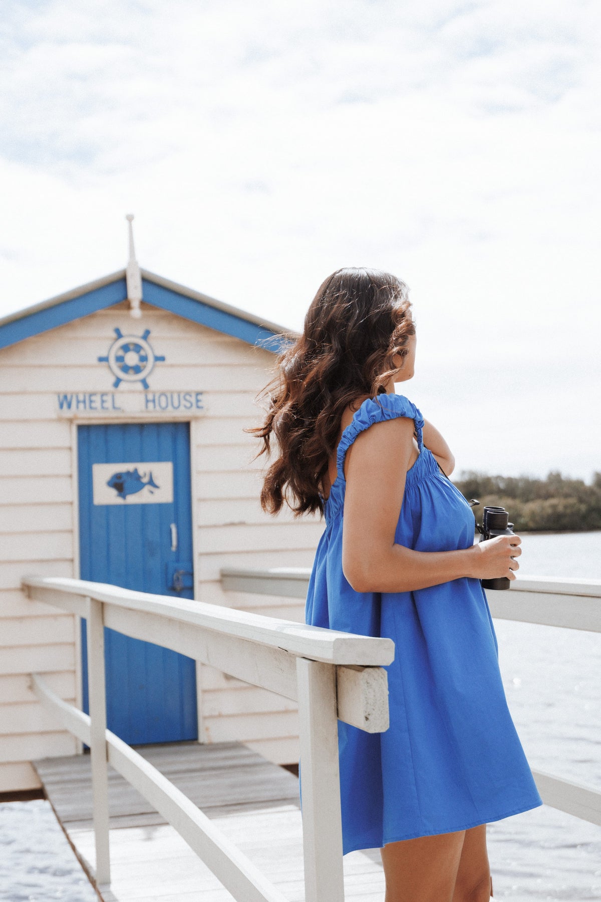 Helia Mini Dress in Cobalt Blue – view 7 of 7