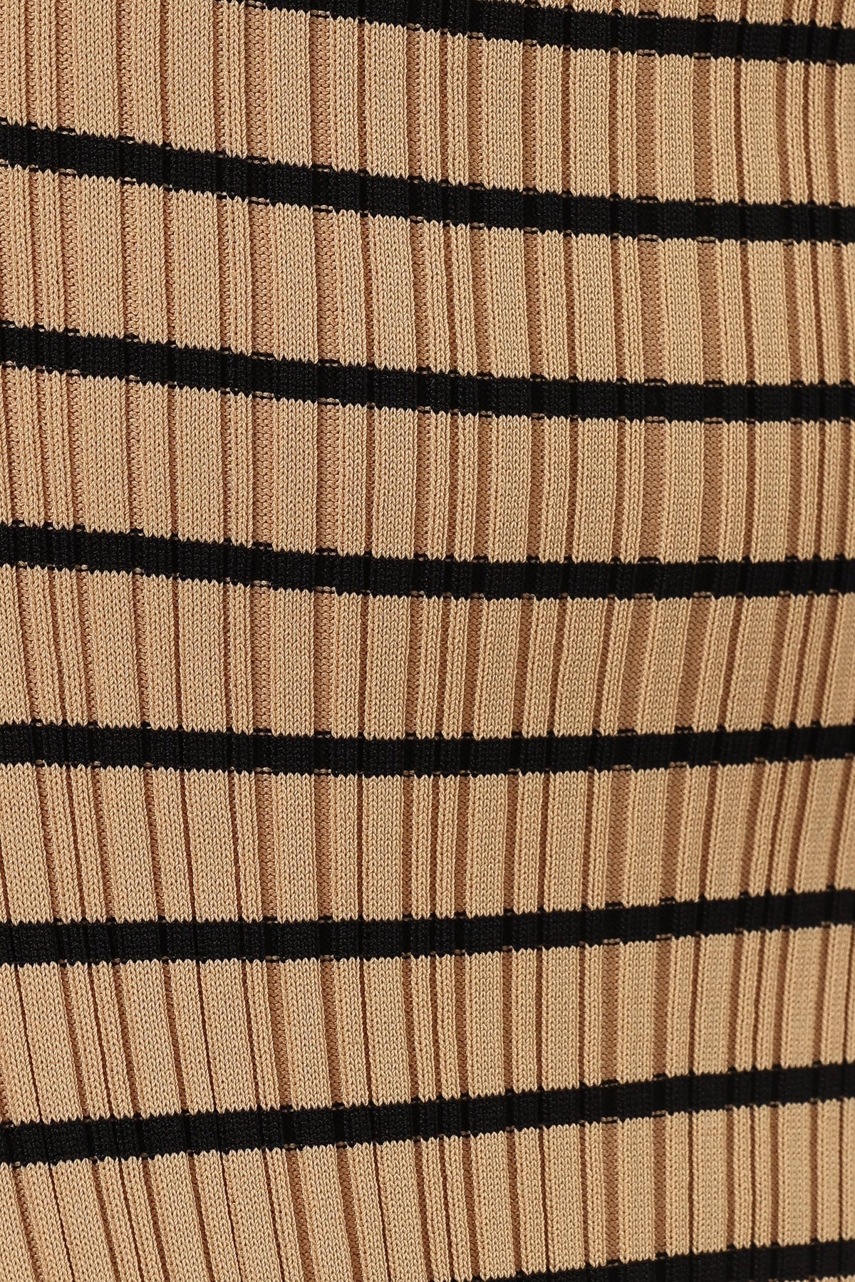 Henry Striped Midi Dress in Beige Black – view 8 of 9