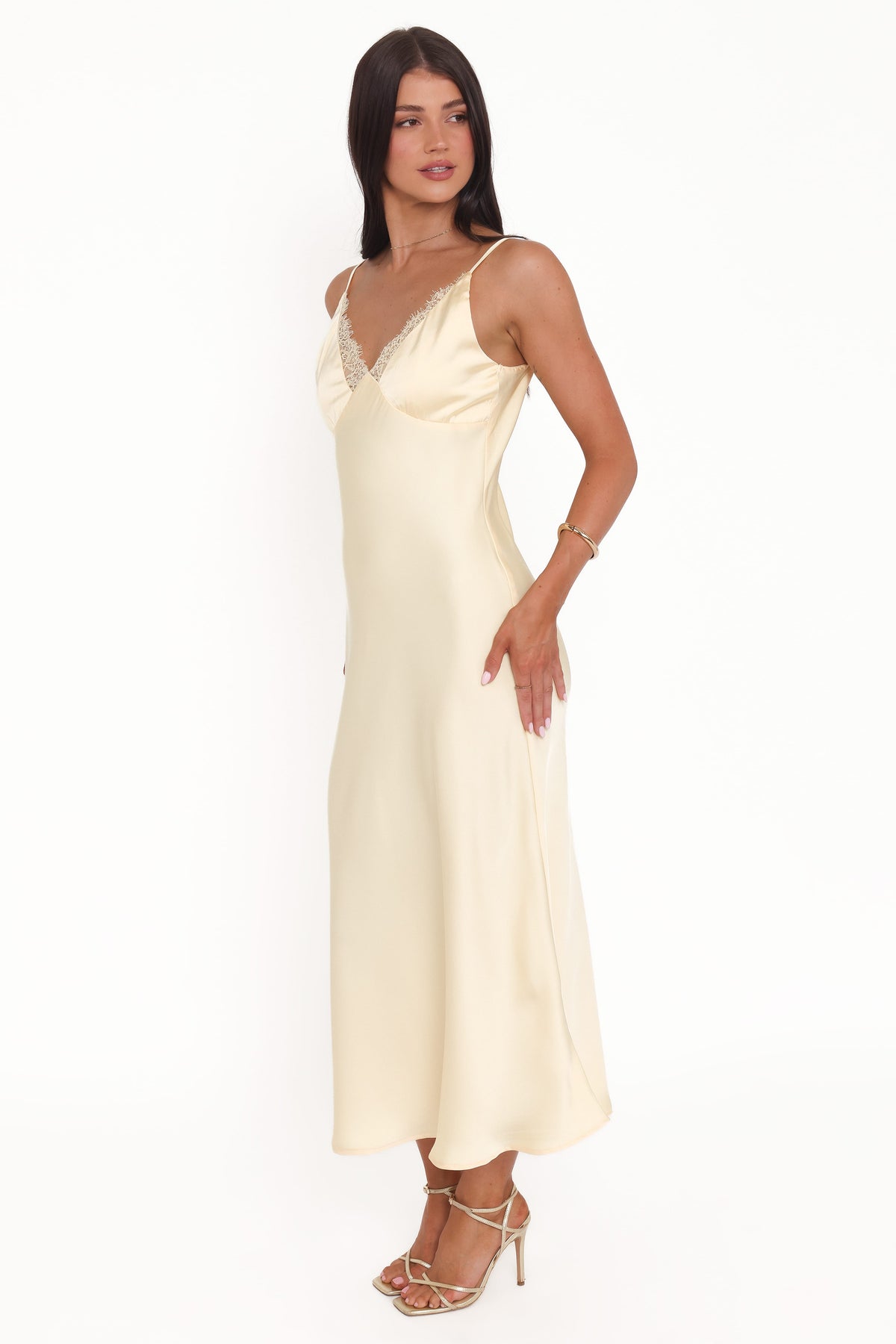 Hobi Midi Dress in Butter Yellow – view 3 of 6