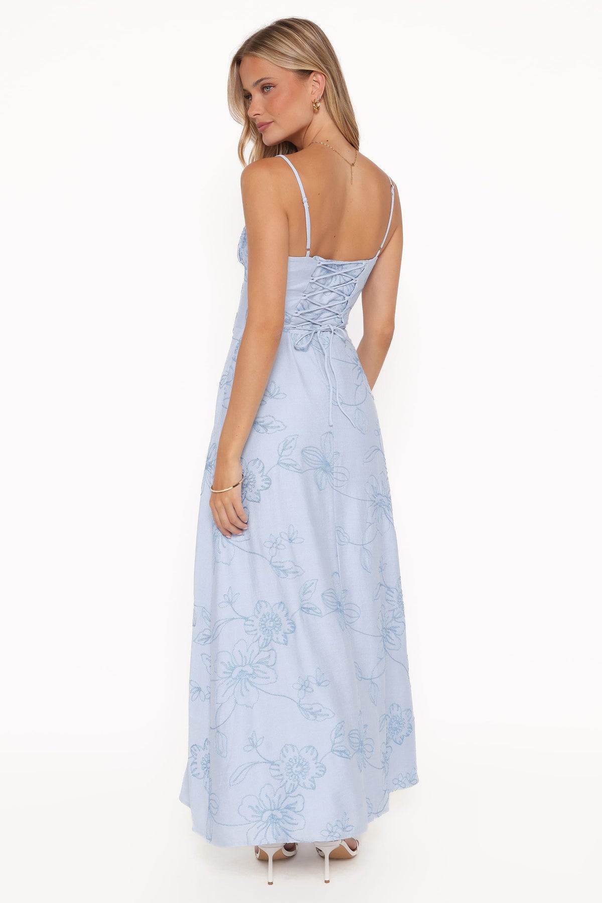 Houston Maxi Dress in Blue Floral – view 4 of 6