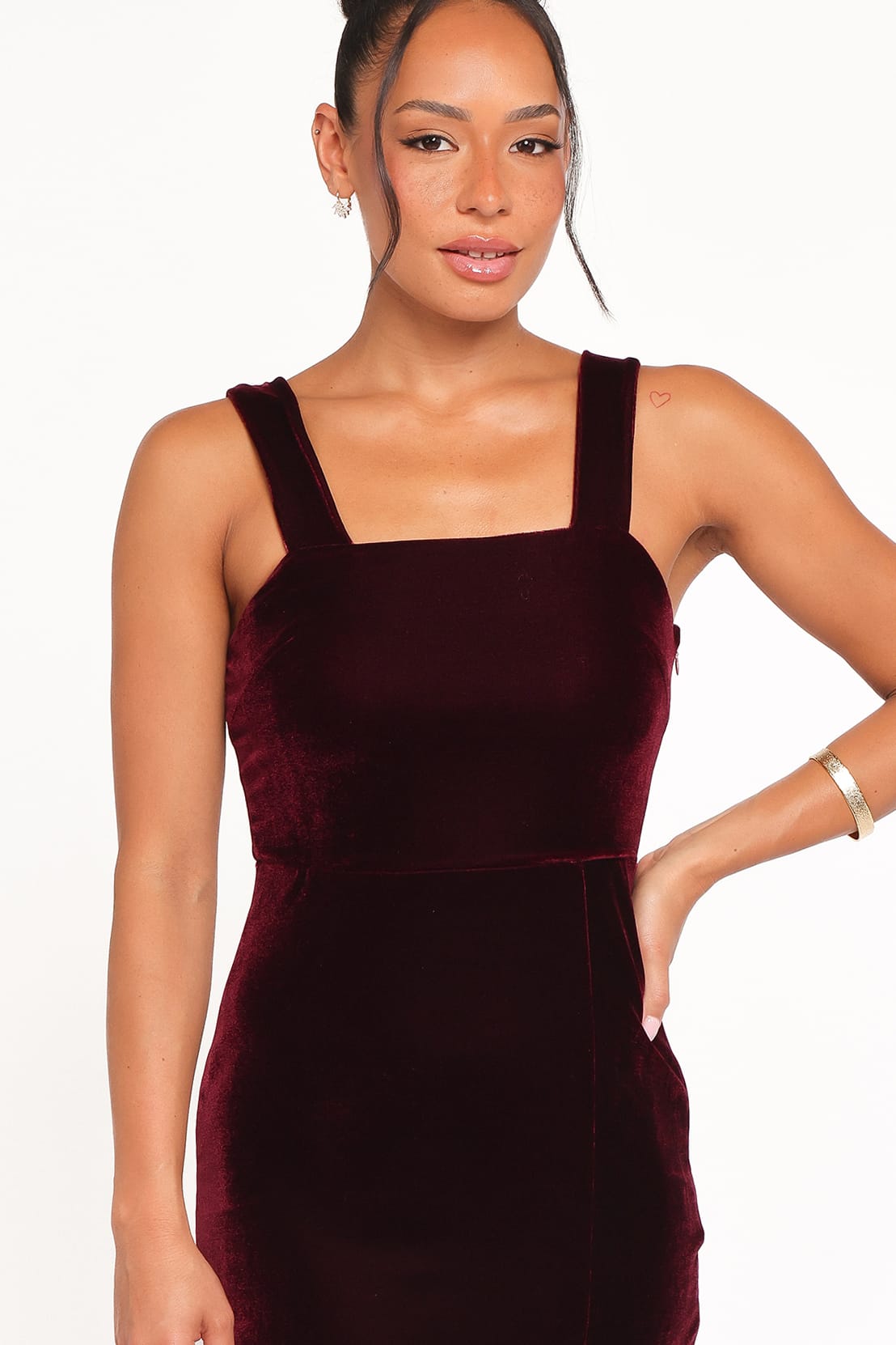 Hyatt Dress in Burgundy – view 3 of 9