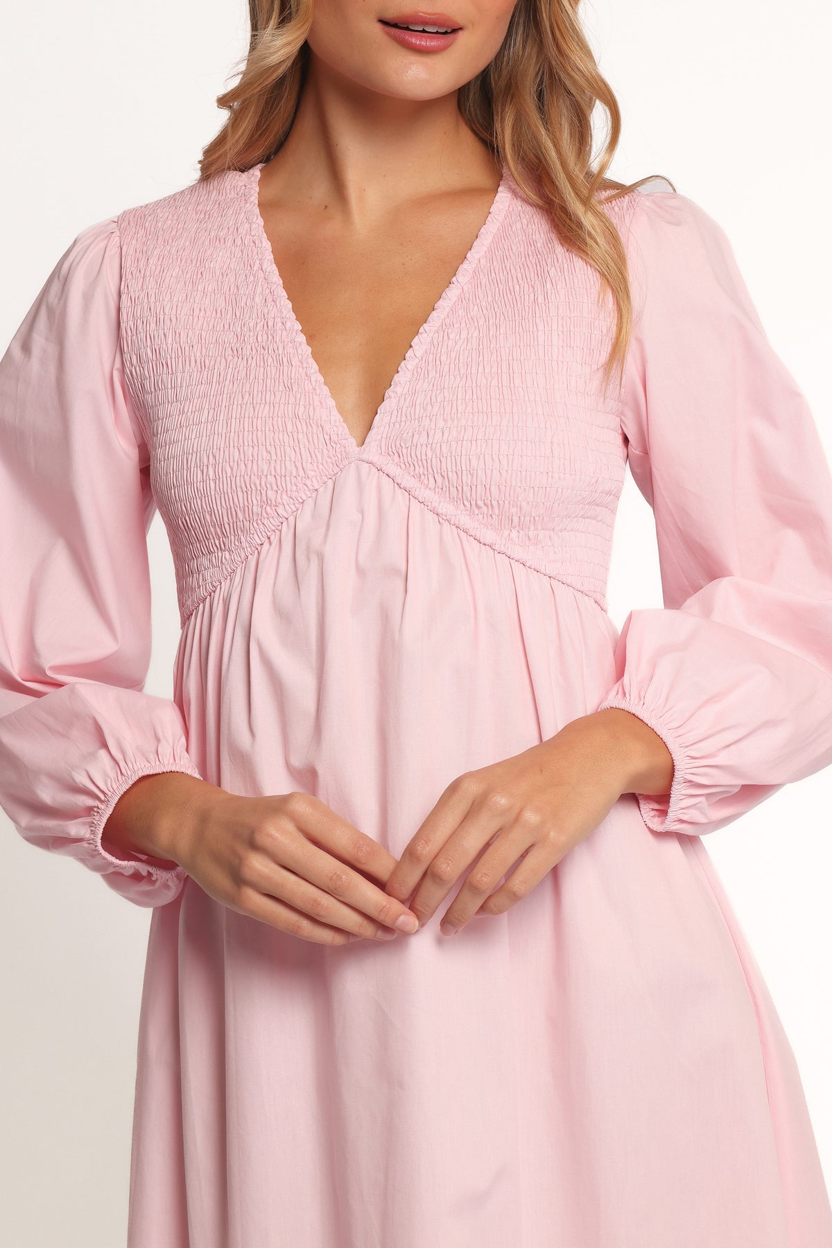 Ilyana Long Sleeve Maxi Dress in Pink – view 3 of 8