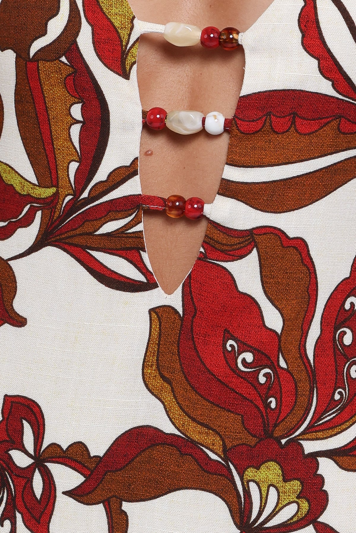Inala Maxi Dress in Brown Floral – view 7 of 8