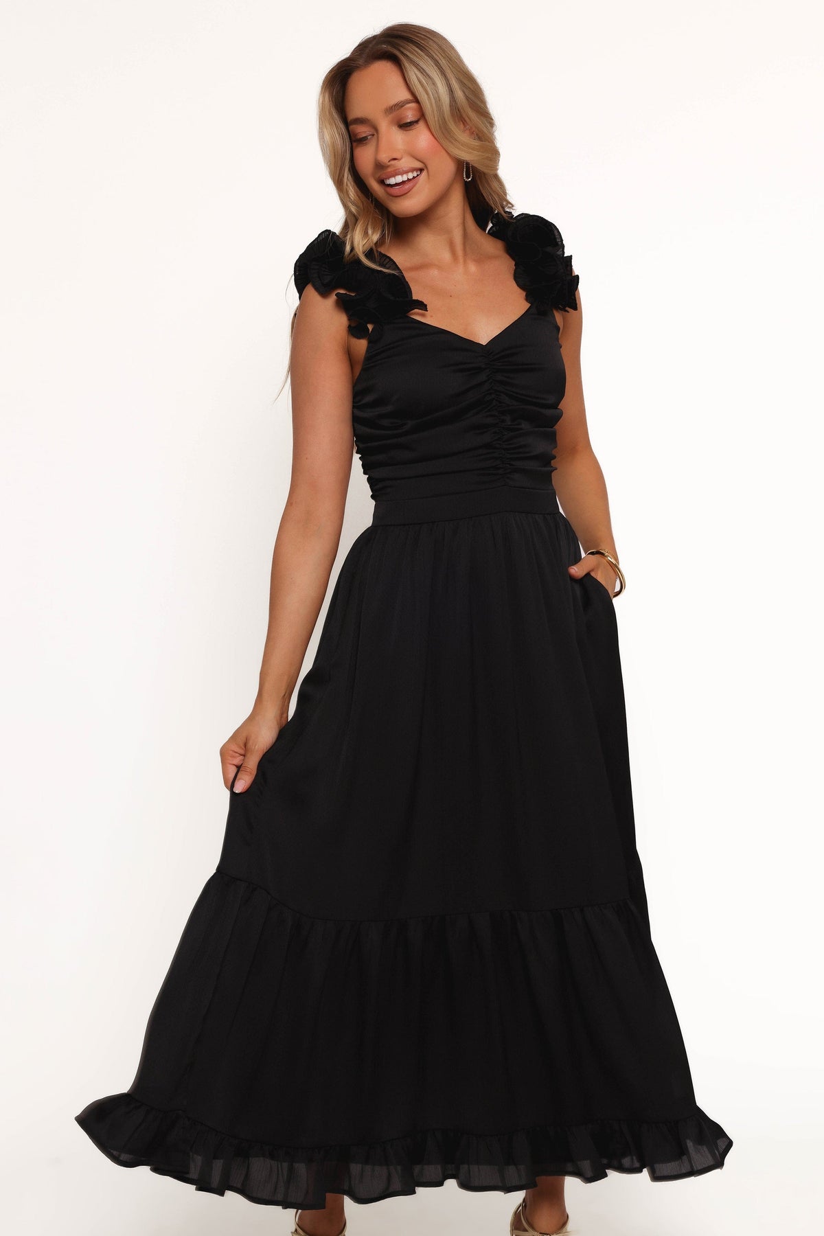 Inca Midi Dress in Black – view 2 of 7