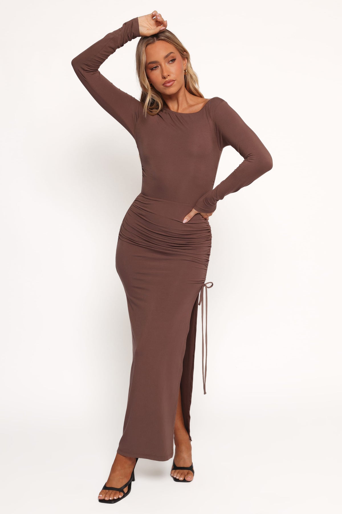 Indigo Maxi Dress in Brown – view 6 of 6