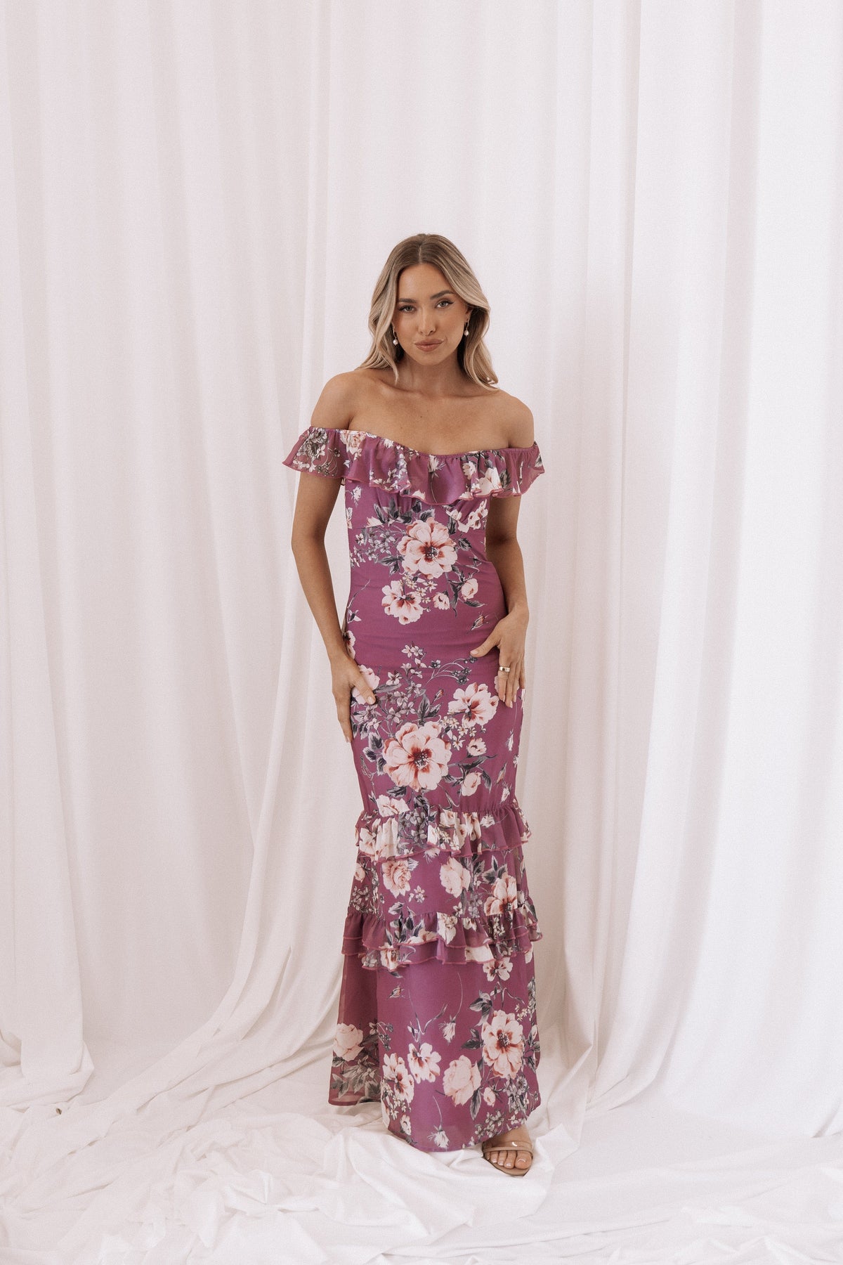 Irelynn Maxi Dress in Dark Rose Floral – view 2 of 10